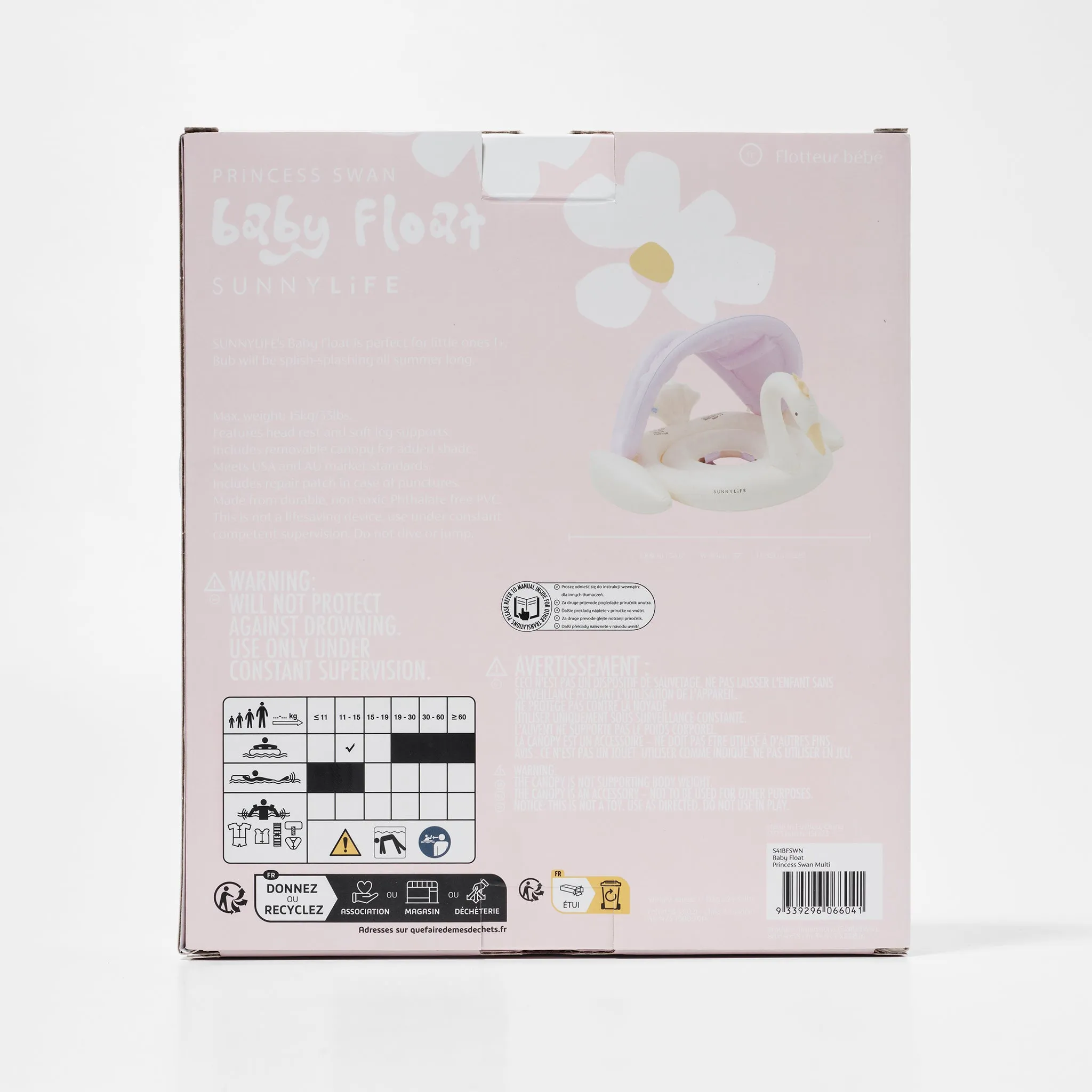 Baby Float | Princess Swan Multi Sunnylife