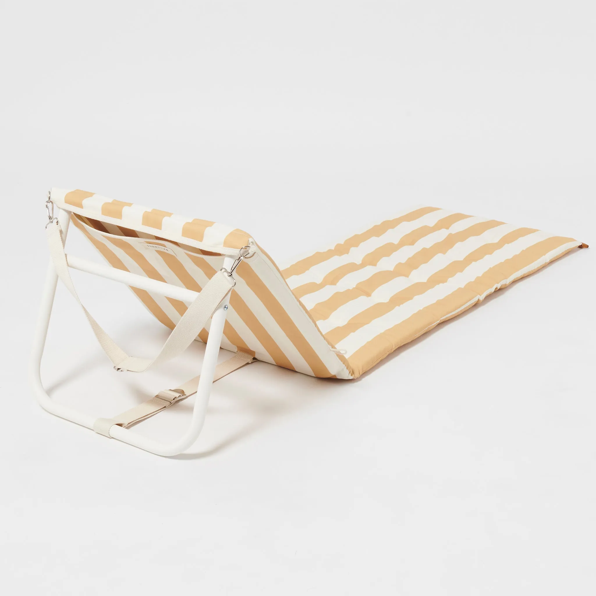Beach Recliner | Mango Bay Golden Mustard Stripe Sunnylife