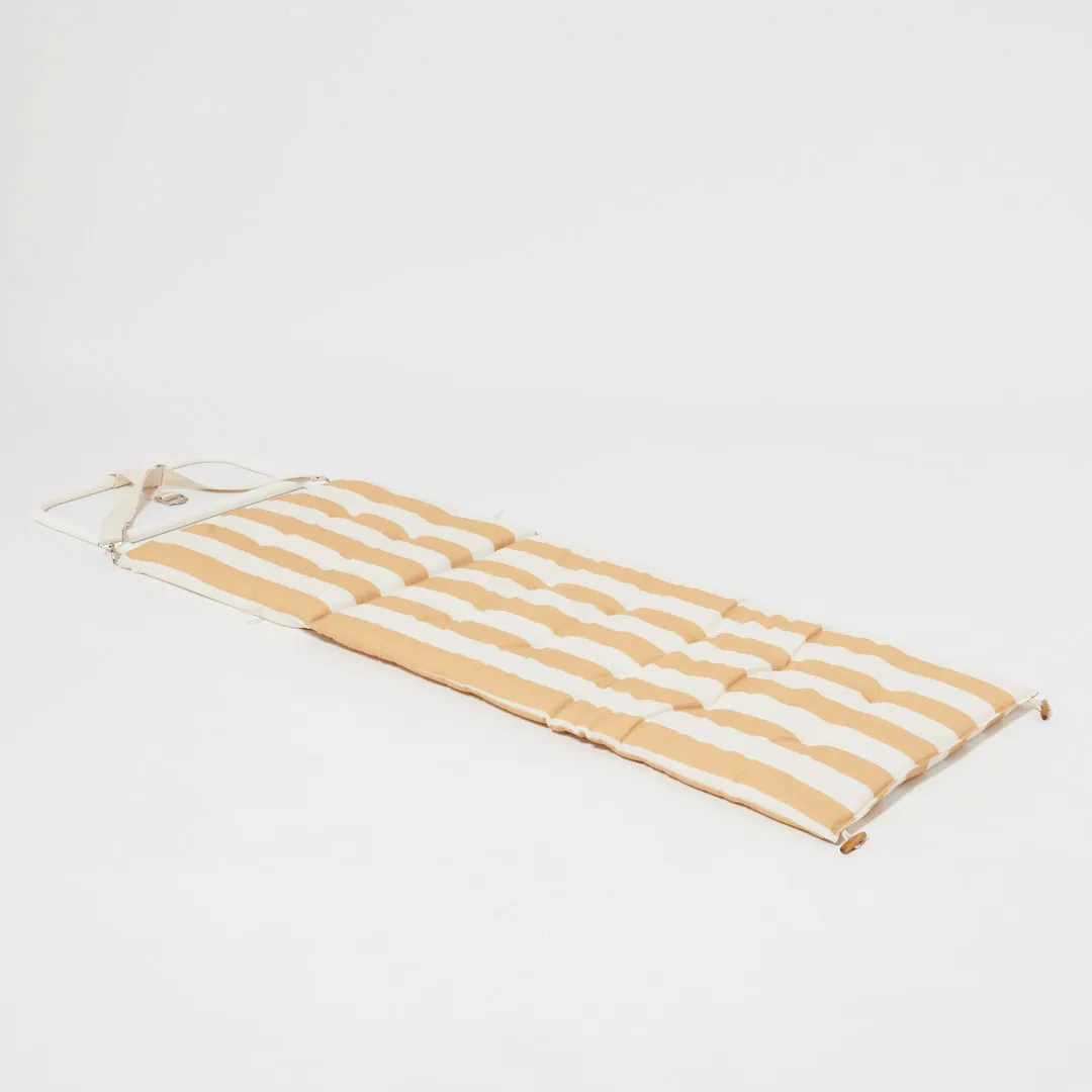 Beach Recliner | Mango Bay Golden Mustard Stripe Sunnylife