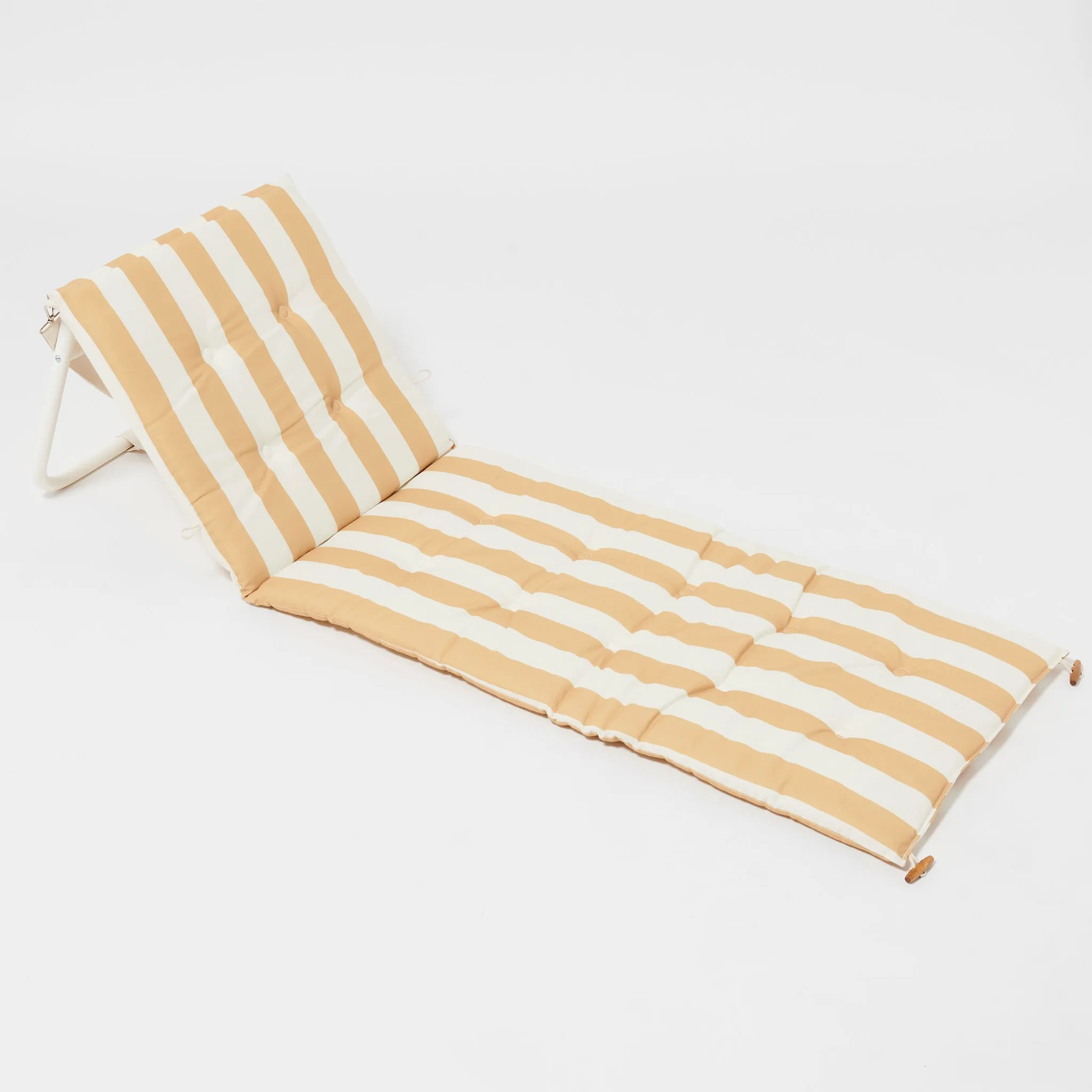 Beach Recliner | Mango Bay Golden Mustard Stripe Sunnylife