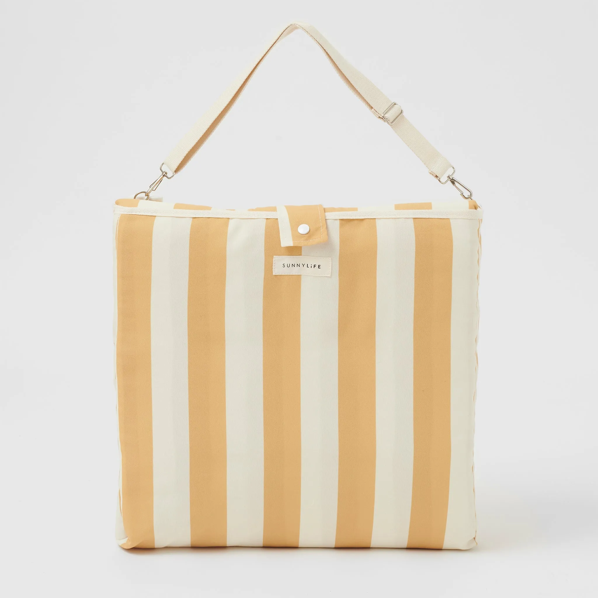 Beach Recliner | Mango Bay Golden Mustard Stripe Sunnylife