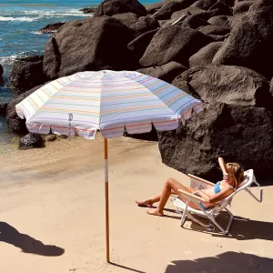 Beach Umbrella | Rio Sun Multi Stripe Sunnylife