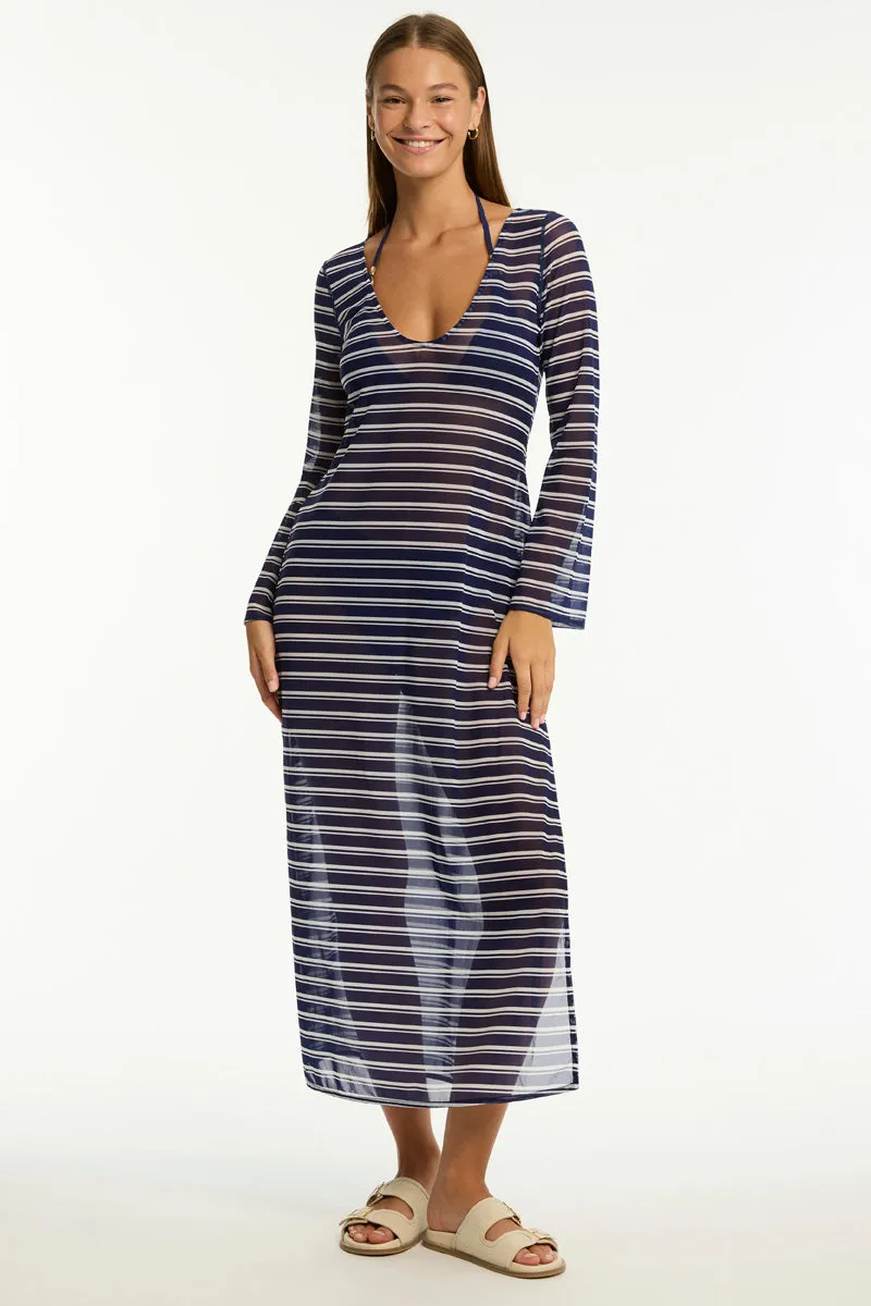 Biarritz Mesh Long Dress Sea Level