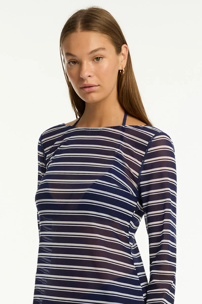 Biarritz Mesh Long Dress Sea Level