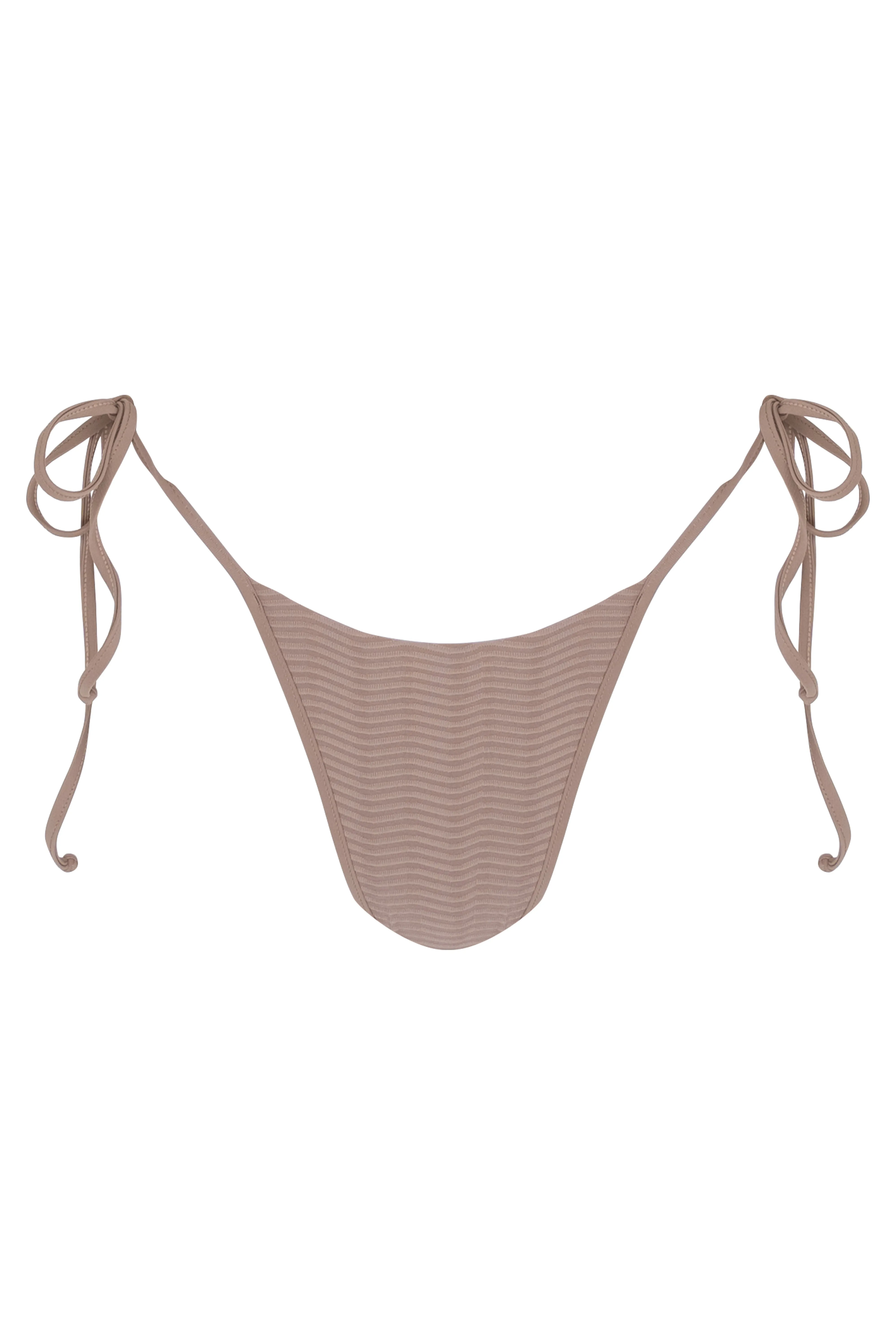 Bind Tie Side Bottom - Natural Wave Toast Swim
