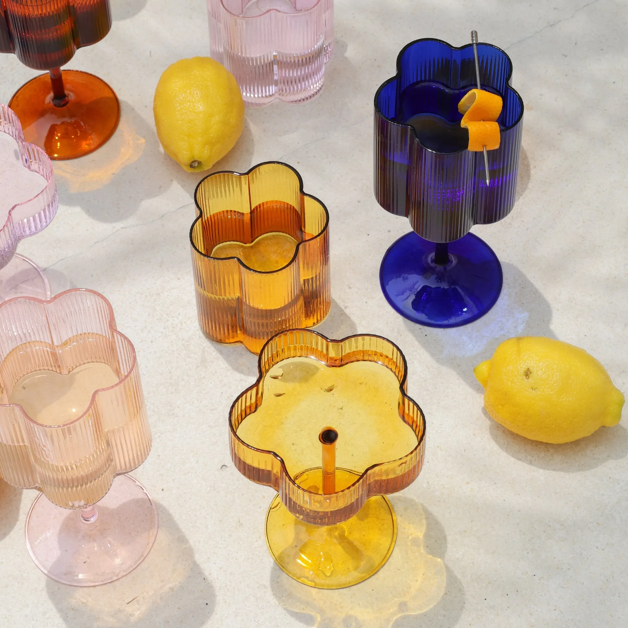 Bloom Tumbler Set Of Two - Marigold ISAL LABEL