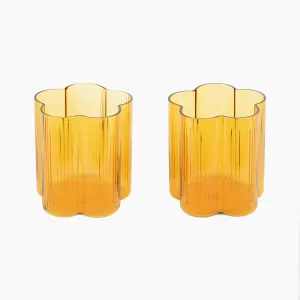 Bloom Tumbler Set Of Two - Marigold ISAL LABEL