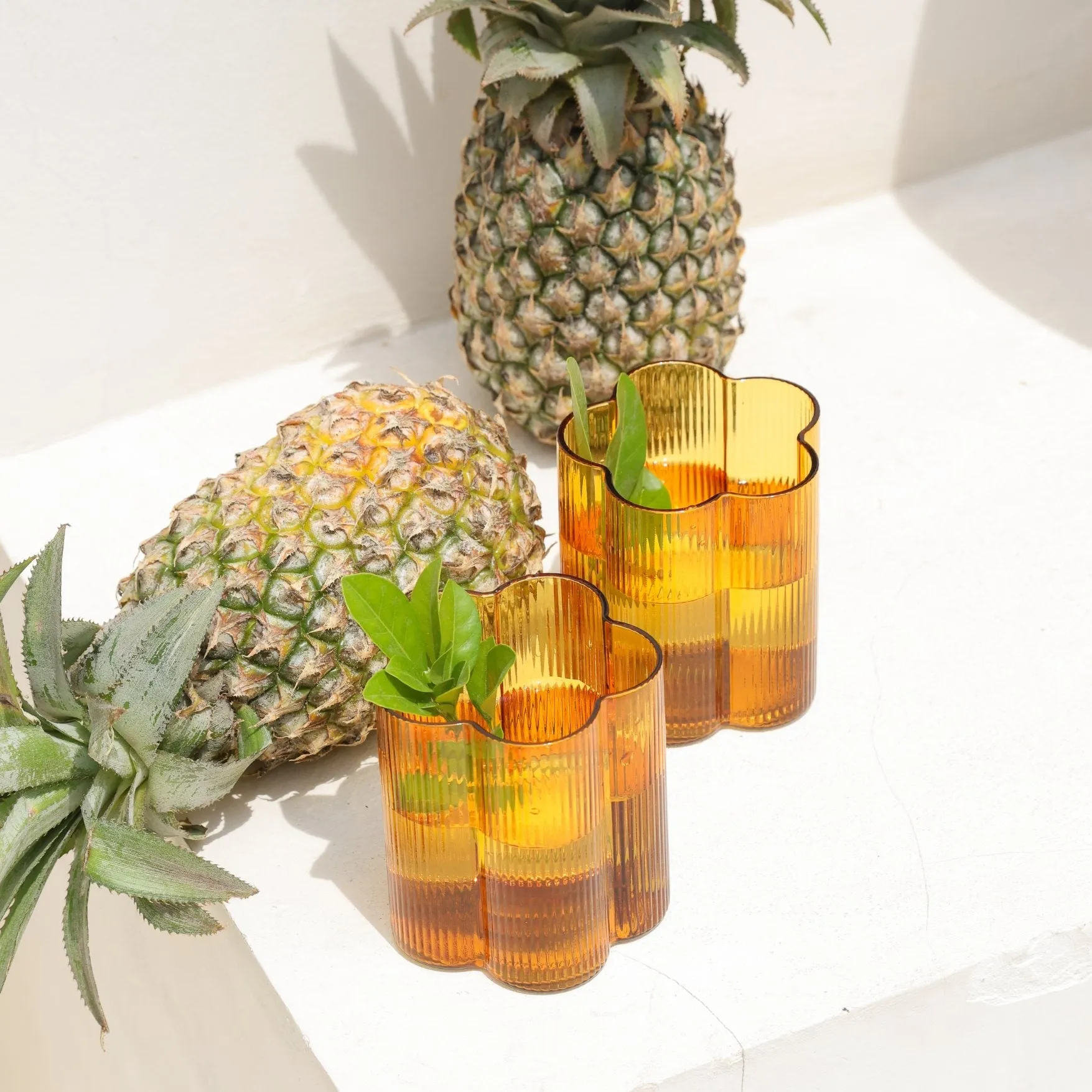 Bloom Tumbler Set Of Two - Marigold ISAL LABEL