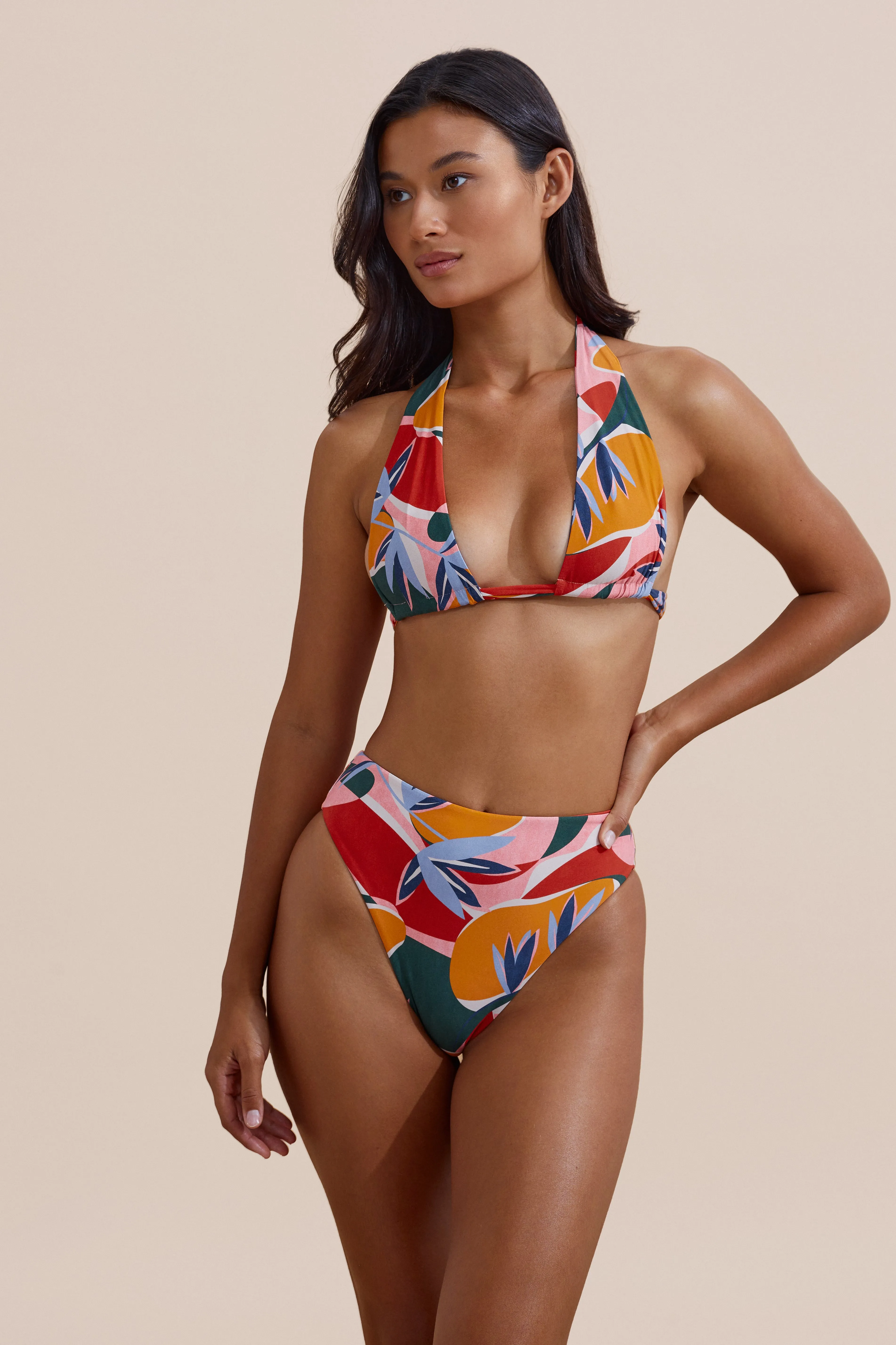 Borneo Bikini Bottom - Botanical Stone Fox Swim