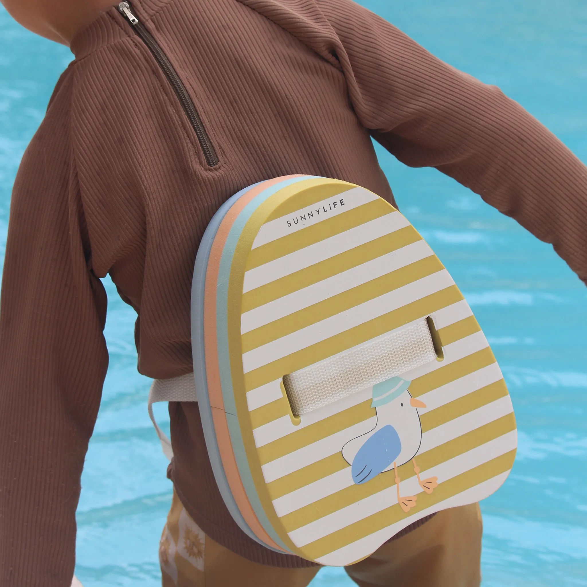 Bubble Back Float | Sammy the Seagull Mustard Stripe Sunnylife