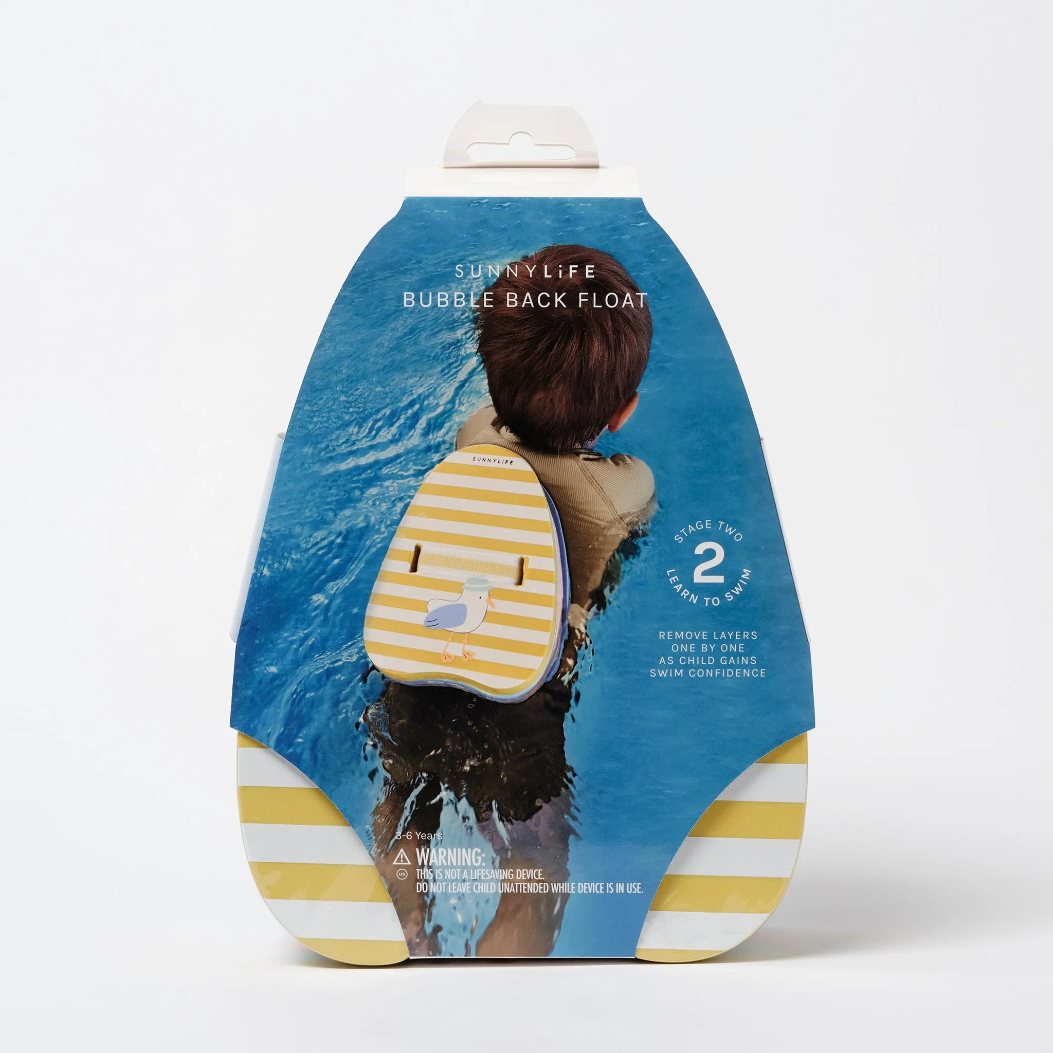 Bubble Back Float | Sammy the Seagull Mustard Stripe Sunnylife