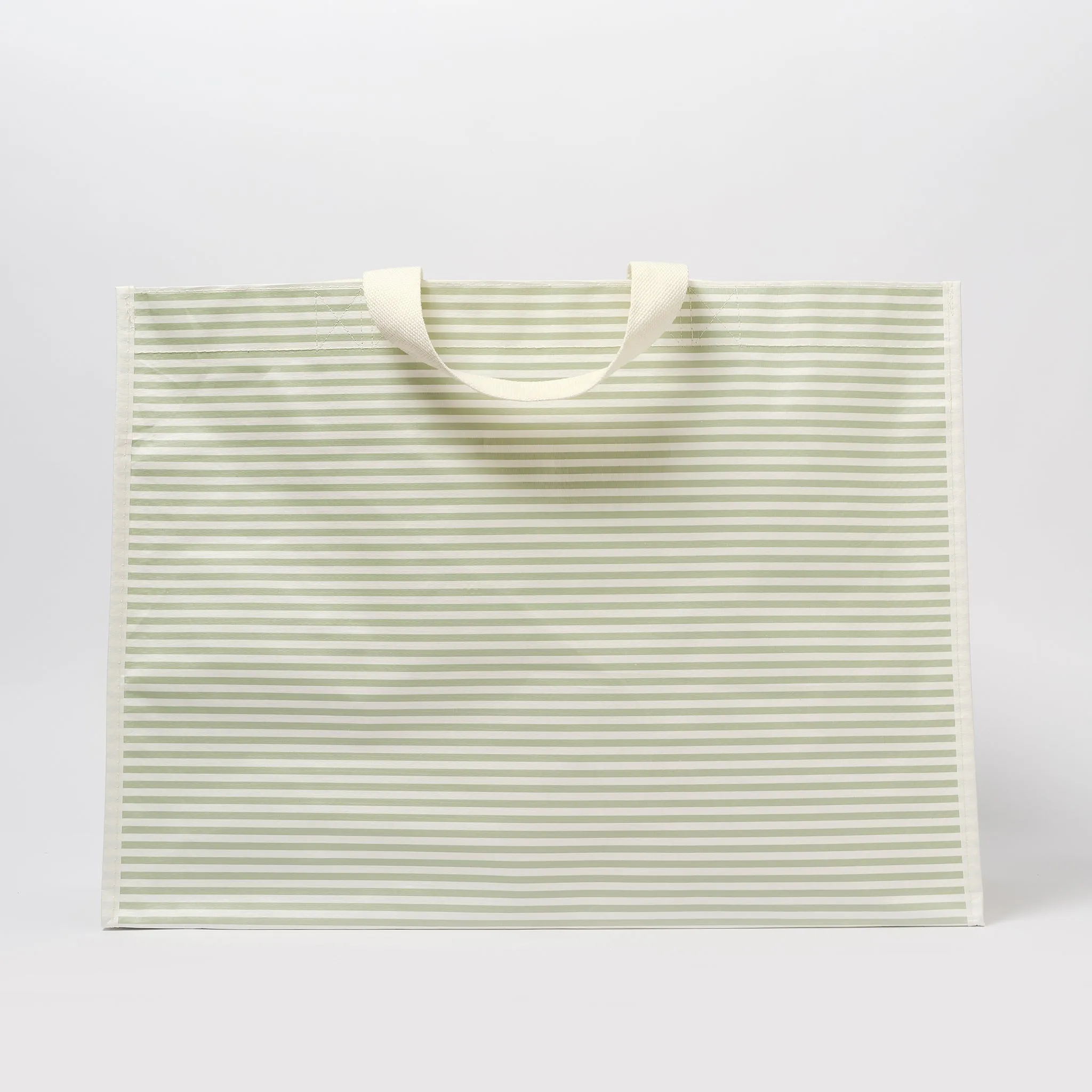Carryall Beach Bag | La Palma Sage Stripe Sunnylife