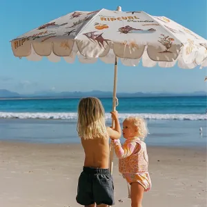 Compact Beach Umbrella | Welcome to Paradise Chalk Sunnylife