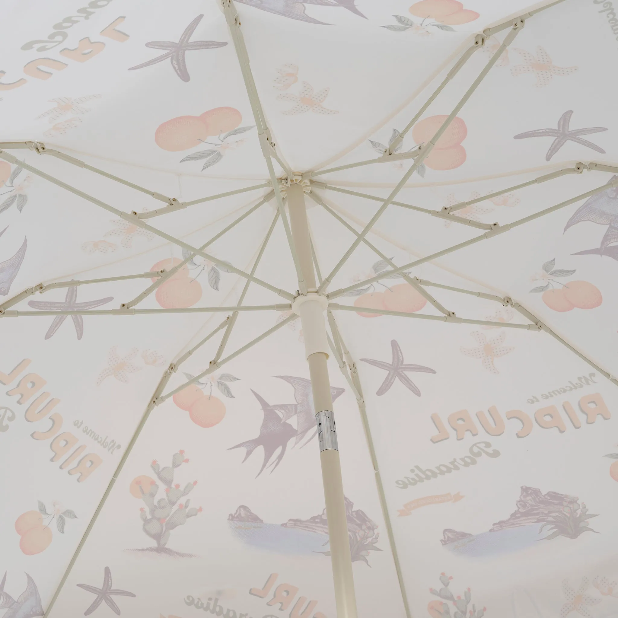 Compact Beach Umbrella | Welcome to Paradise Chalk Sunnylife