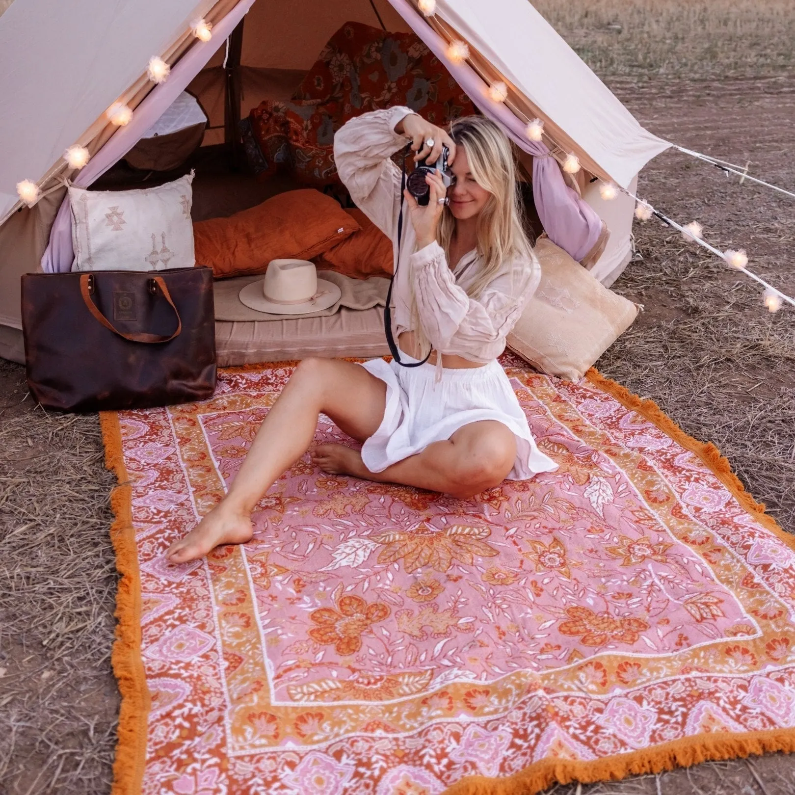Del Sol Woven Picnic Rug XL ISAL LABEL