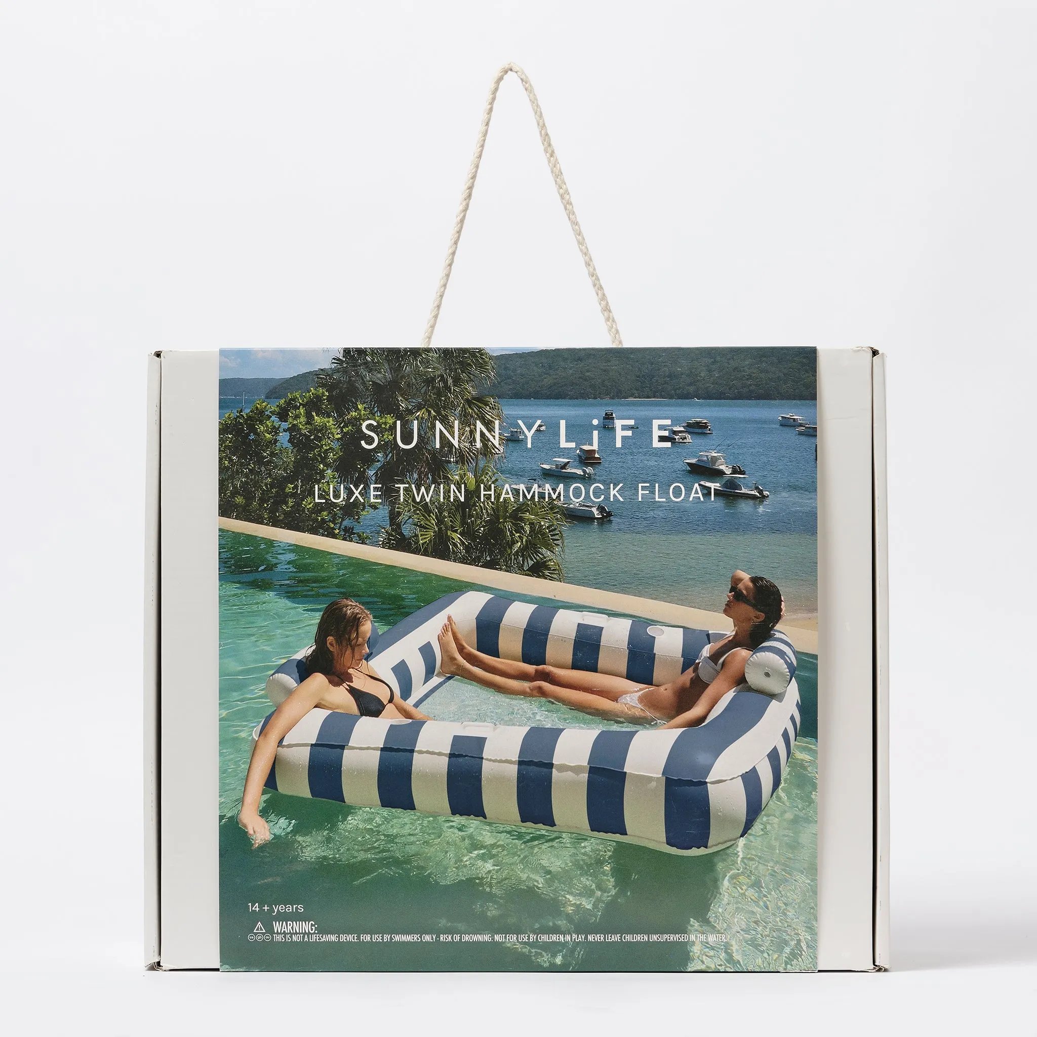 Deluxe Twin Hammock | Le Weekend Navy Stripe Sunnylife