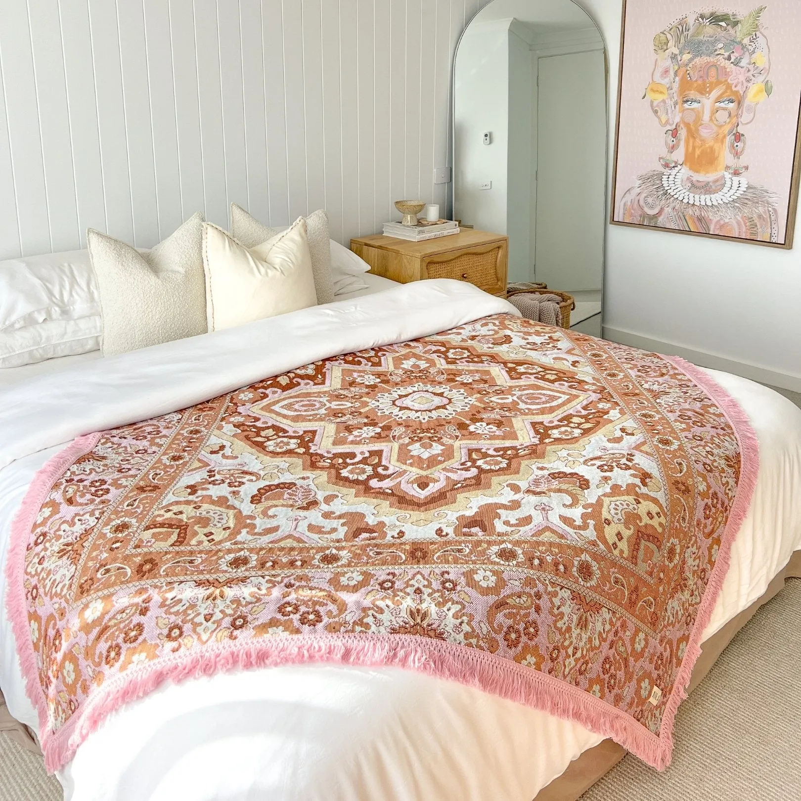 Desert Rose Woven Picnic Rug XL ISAL LABEL