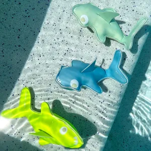 Dive Buddies | Salty the Shark Aqua Neon Yellow Sunnylife