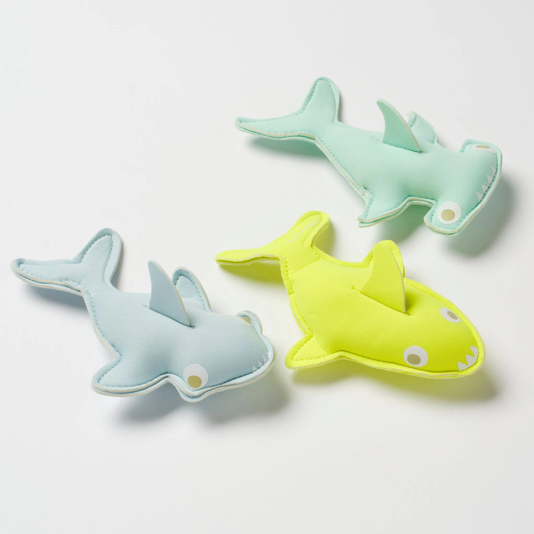Dive Buddies | Salty the Shark Aqua Neon Yellow Sunnylife