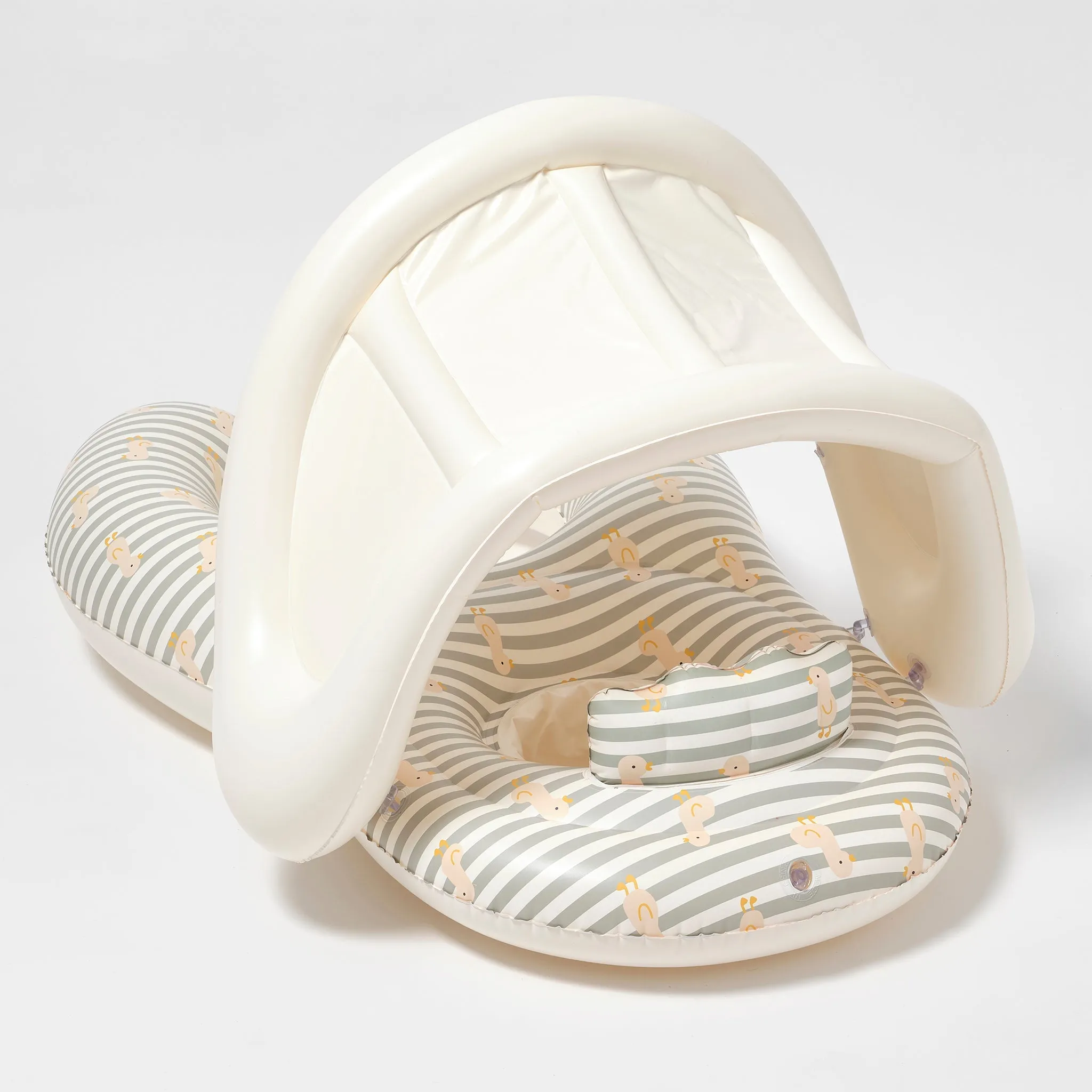 Float Together Baby Seat | Duck Sage Stripe Sunnylife