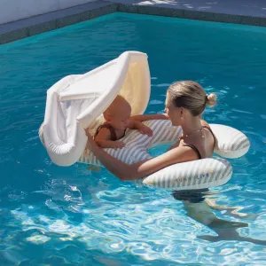 Float Together Baby Seat | Duck Sage Stripe Sunnylife