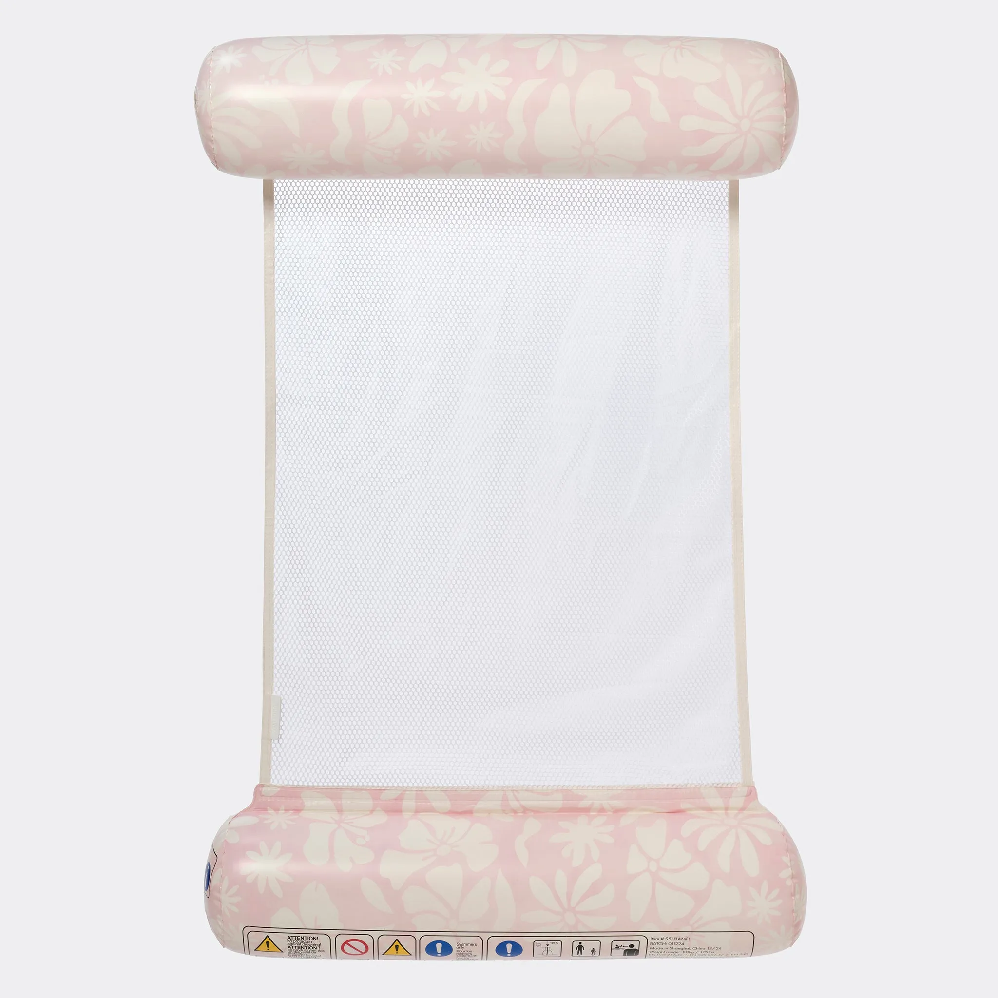 Floating Hammock | Stole My Heart Pink Floral Sunnylife