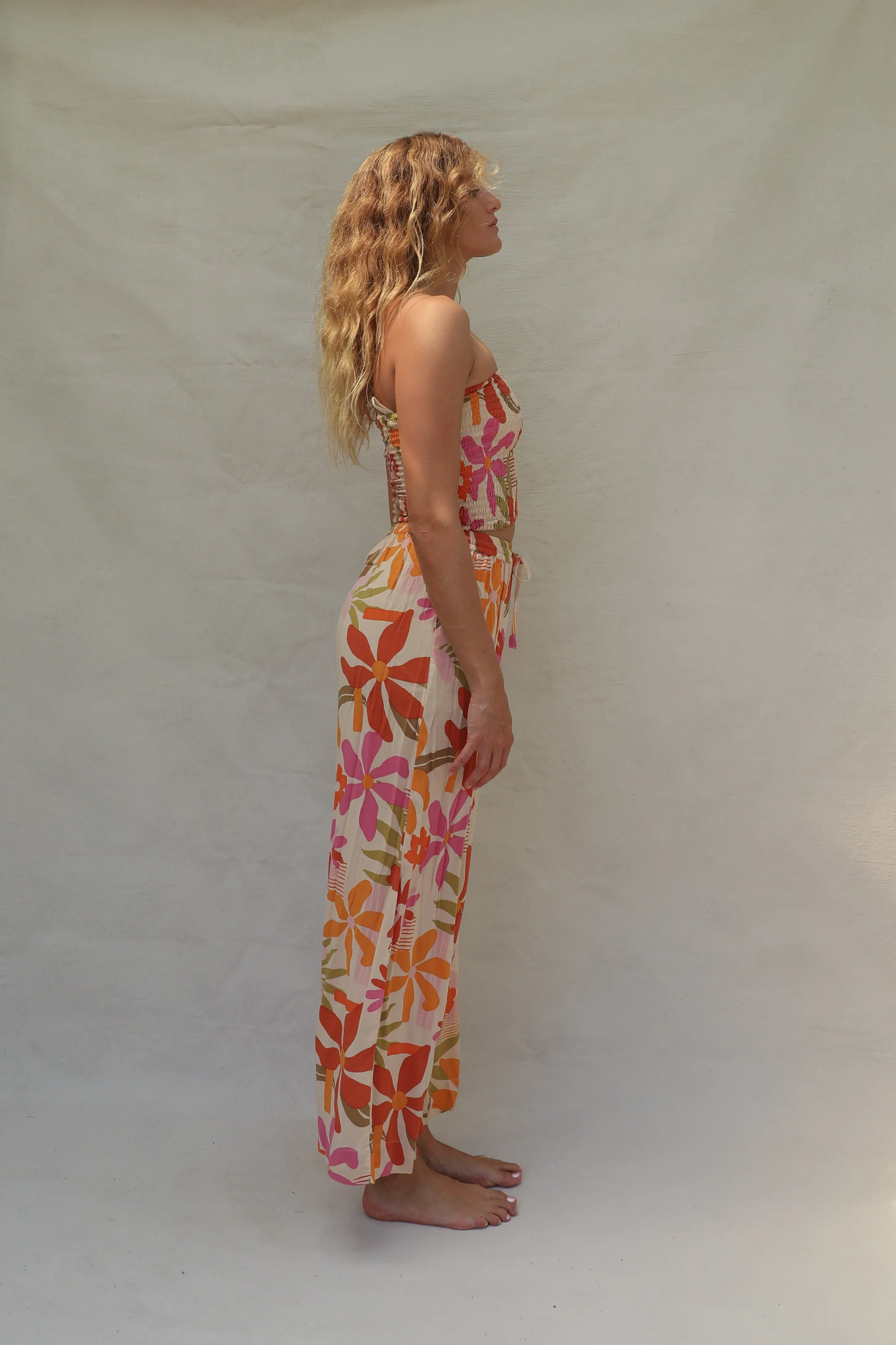 Flora Tube Top - Ikebana Stone Fox Swim
