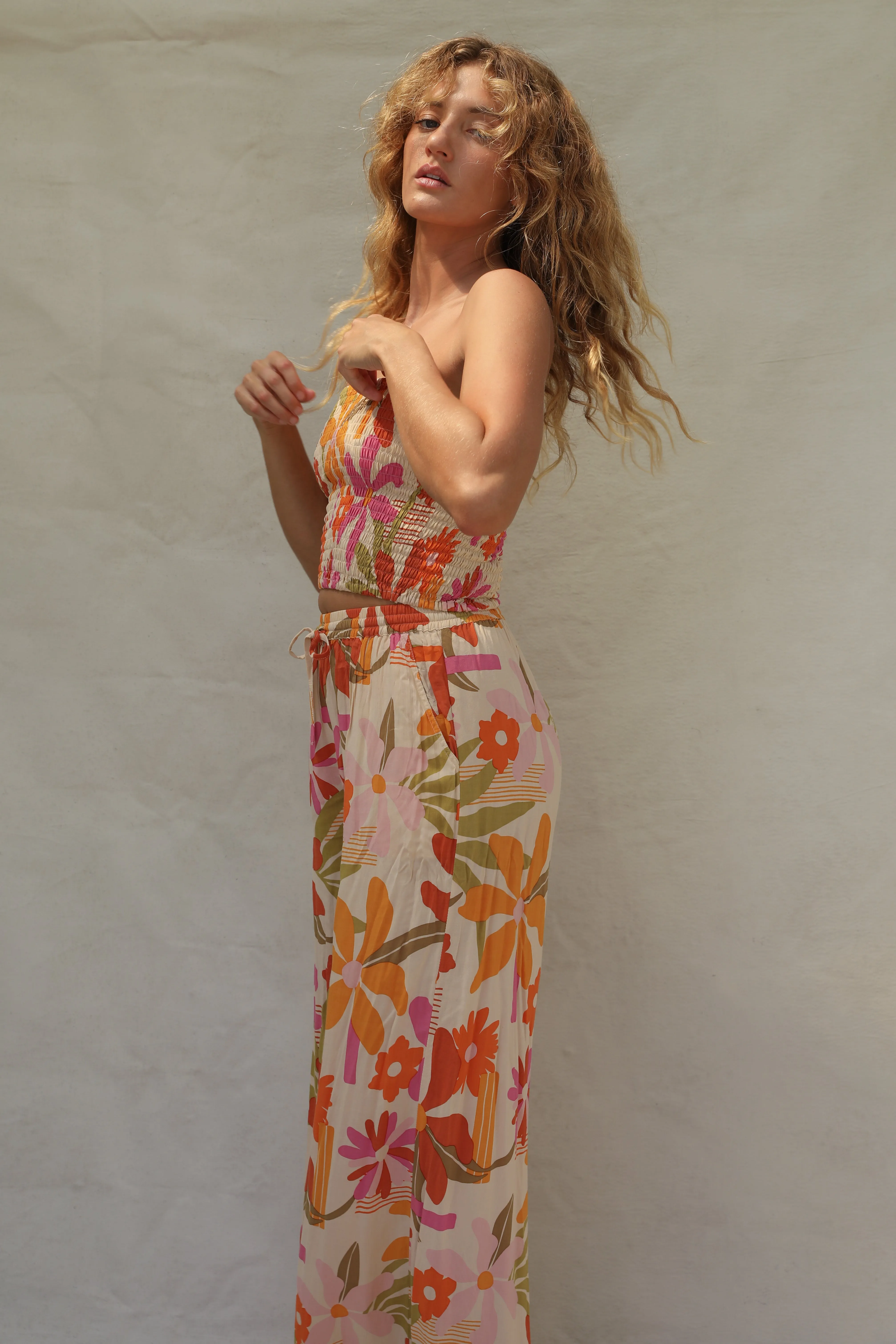 Flora Tube Top - Ikebana Stone Fox Swim