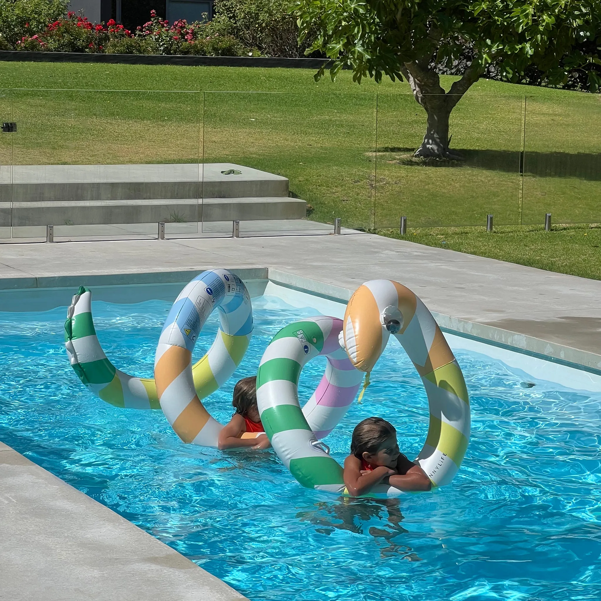 Giant Inflatable Noodle | Poolside Sorbet Stripe Sunnylife