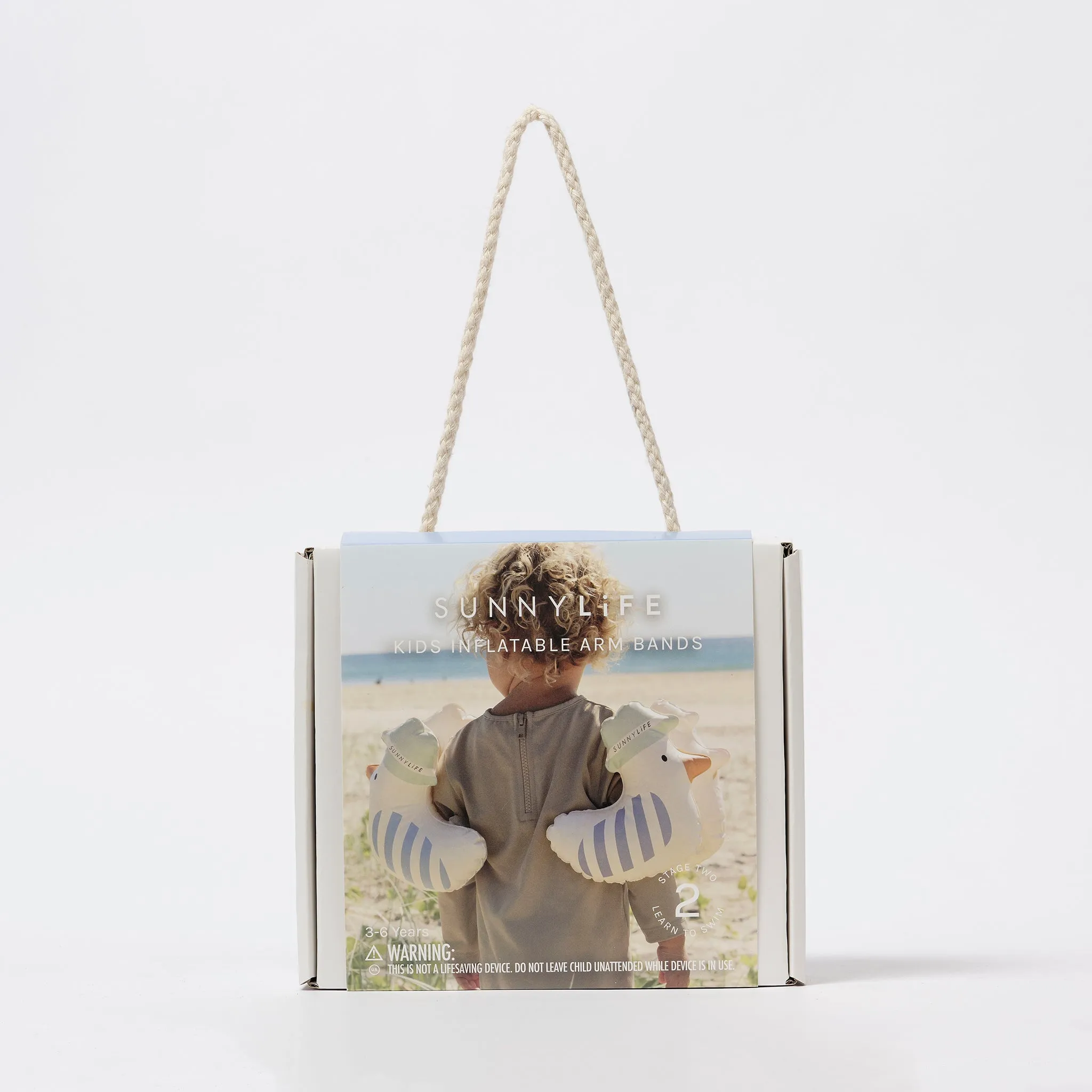 Inflatable Arm Band | Sammy the Seagull Blue Stripe Sunnylife