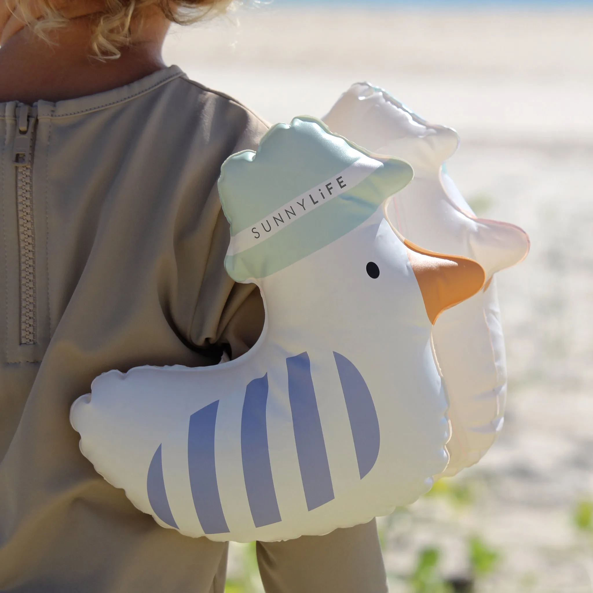 Inflatable Arm Band | Sammy the Seagull Blue Stripe Sunnylife