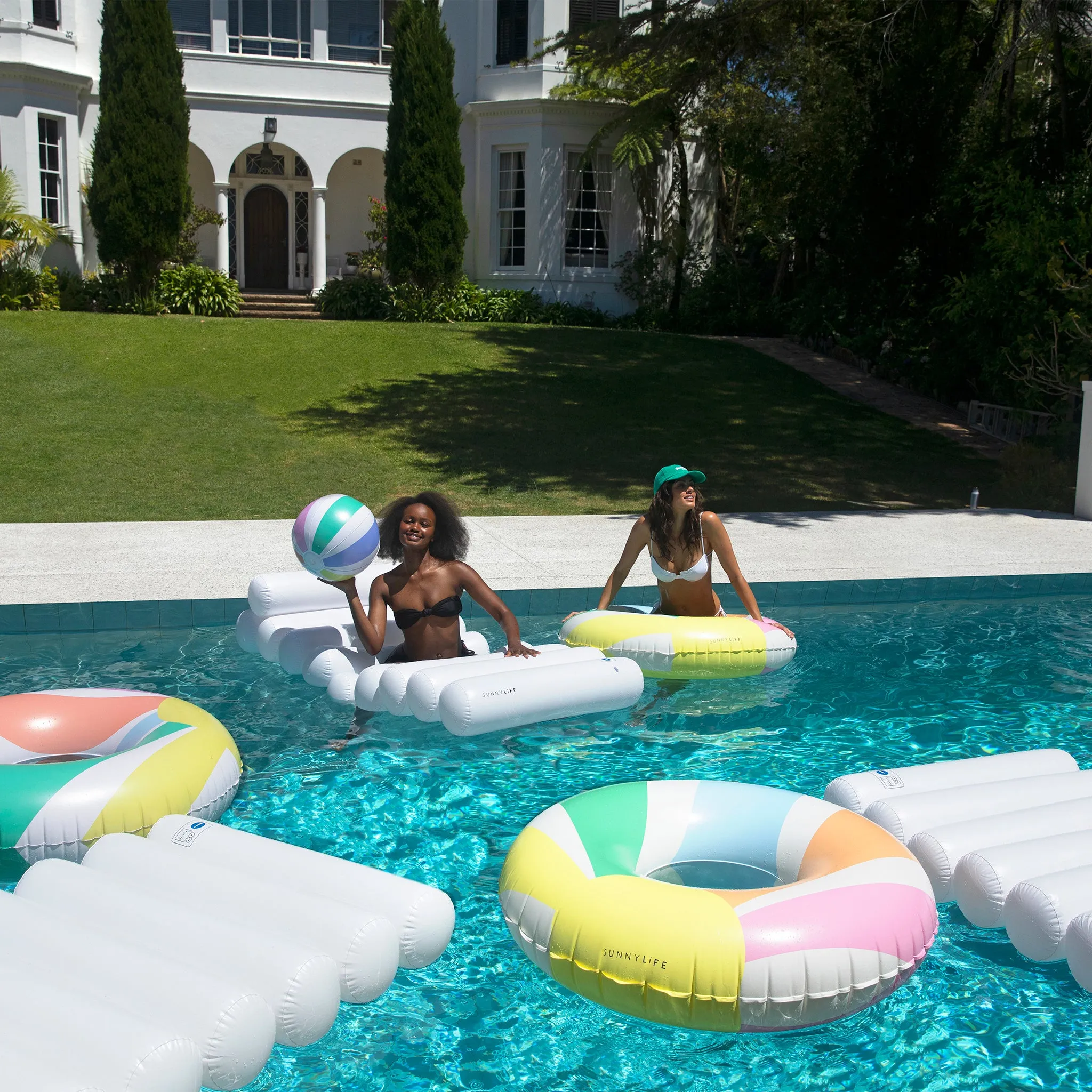 Inflatable Beach Ball | Pool Side Pastel Gelato Sunnylife