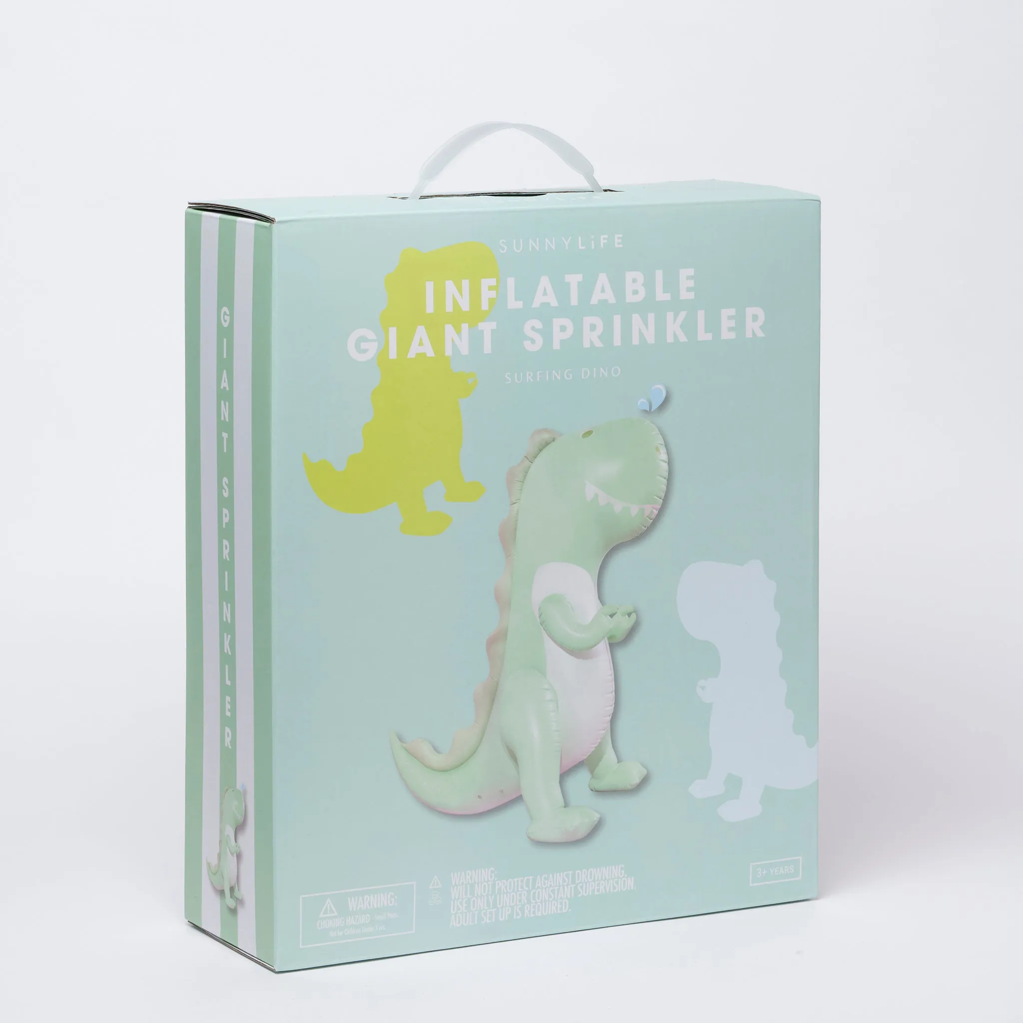 Inflatable Giant Sprinkler | Surfing Dino Sunnylife