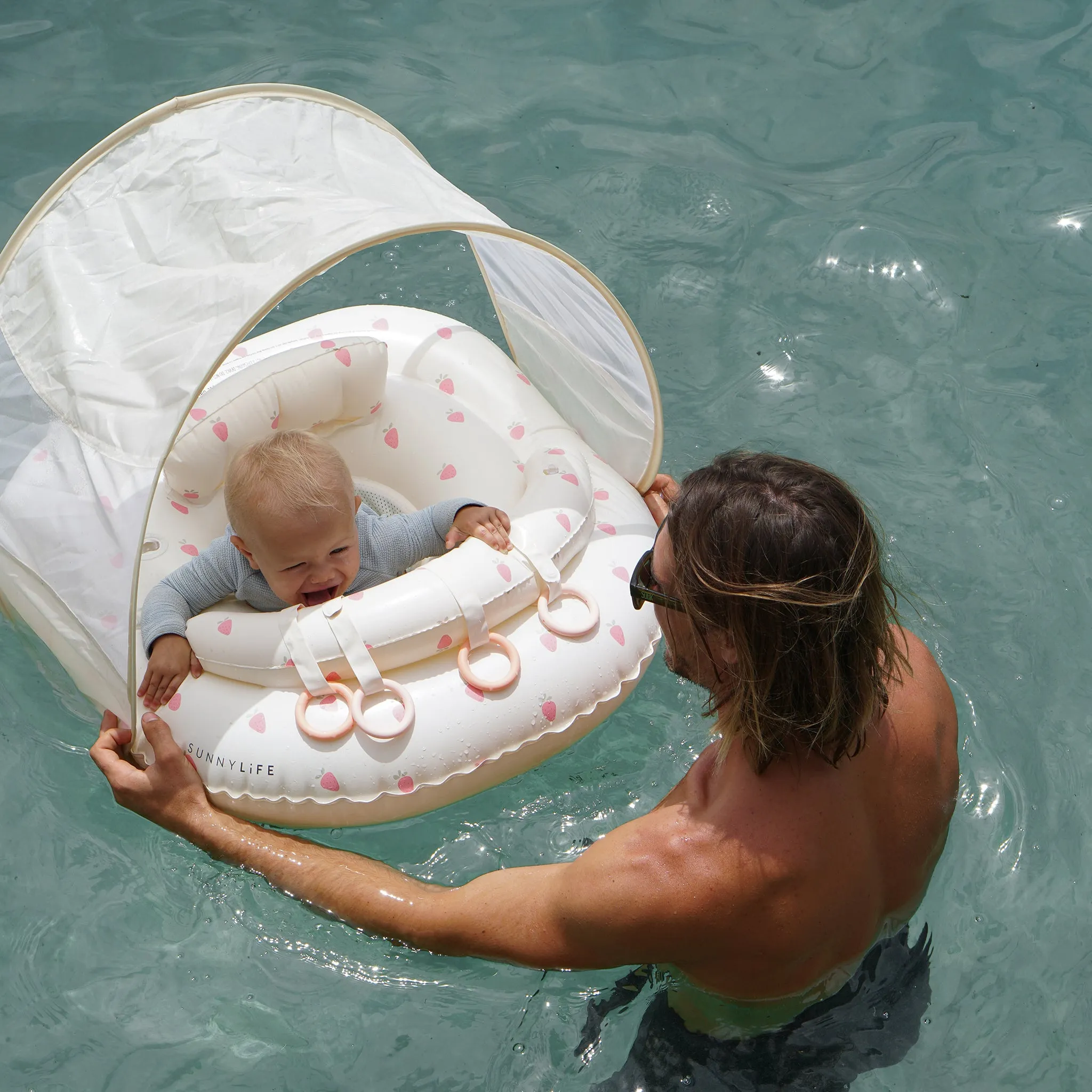 Interactive Baby Float | Strawberry Sunshine Pink Sunnylife
