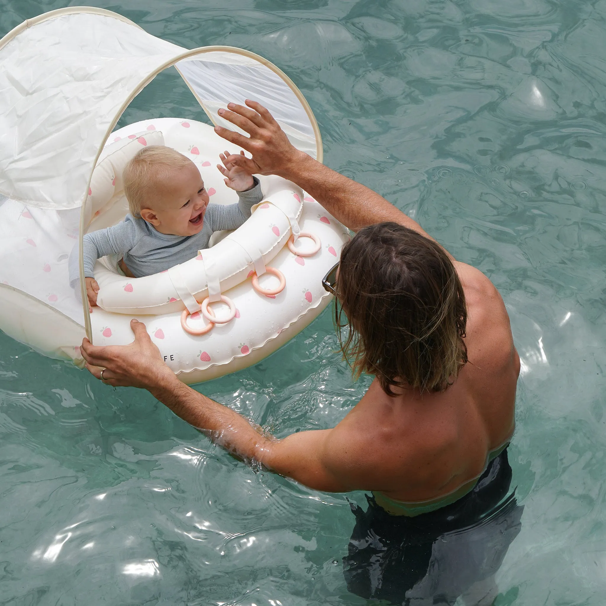 Interactive Baby Float | Strawberry Sunshine Pink Sunnylife