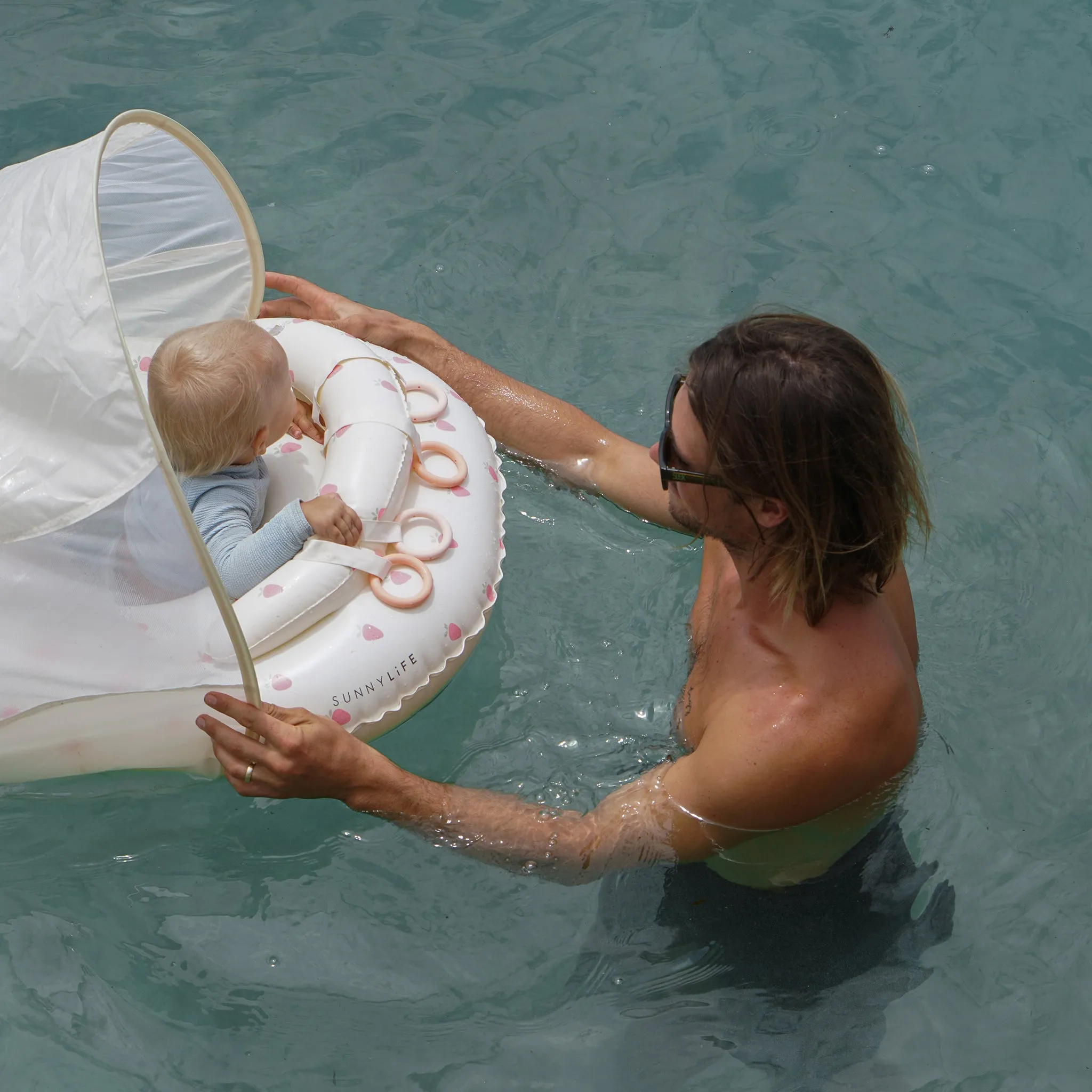 Interactive Baby Float | Strawberry Sunshine Pink Sunnylife