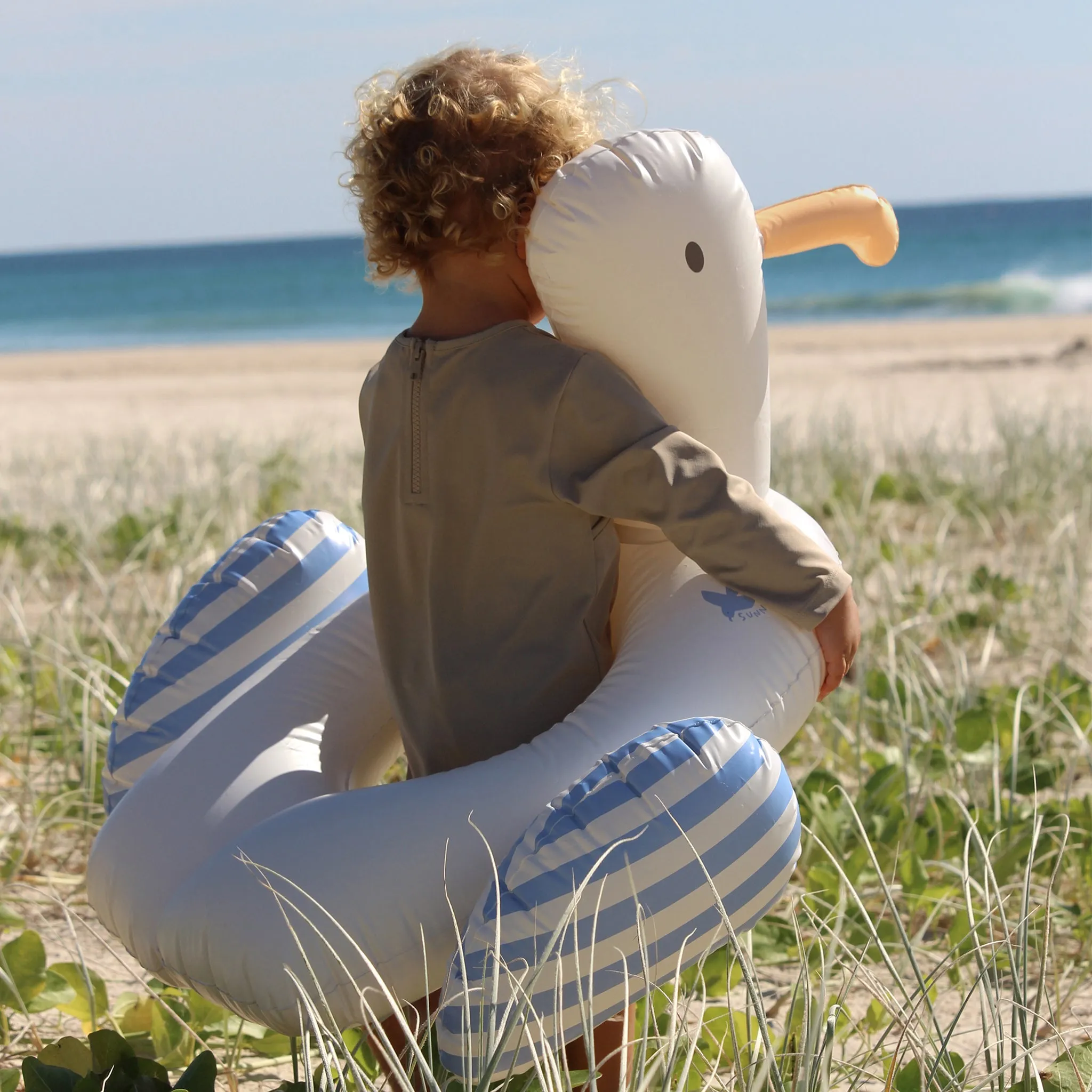 Kiddy Float | Sammy the Seagull Blue Stripe Sunnylife