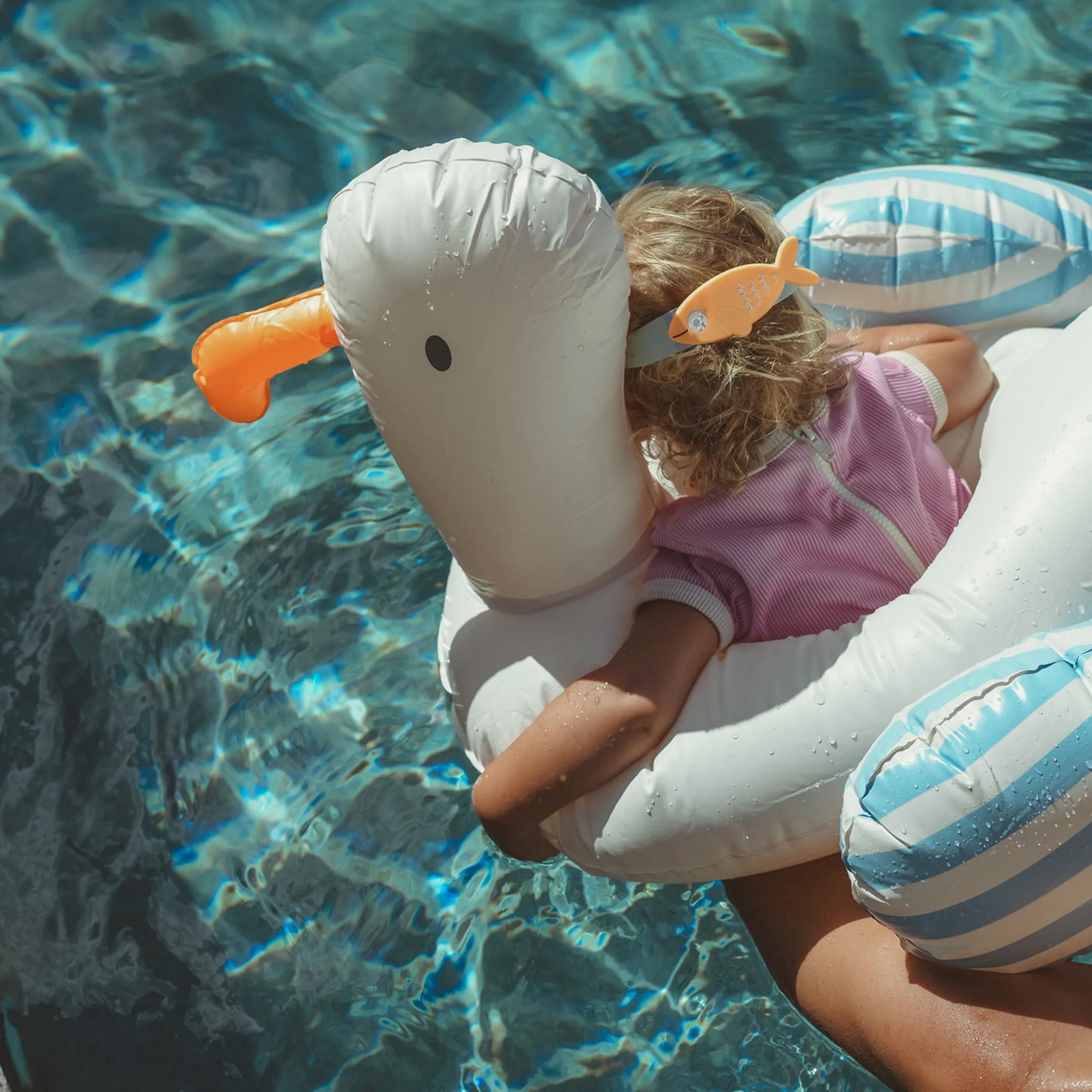 Kiddy Float | Sammy the Seagull Blue Stripe Sunnylife