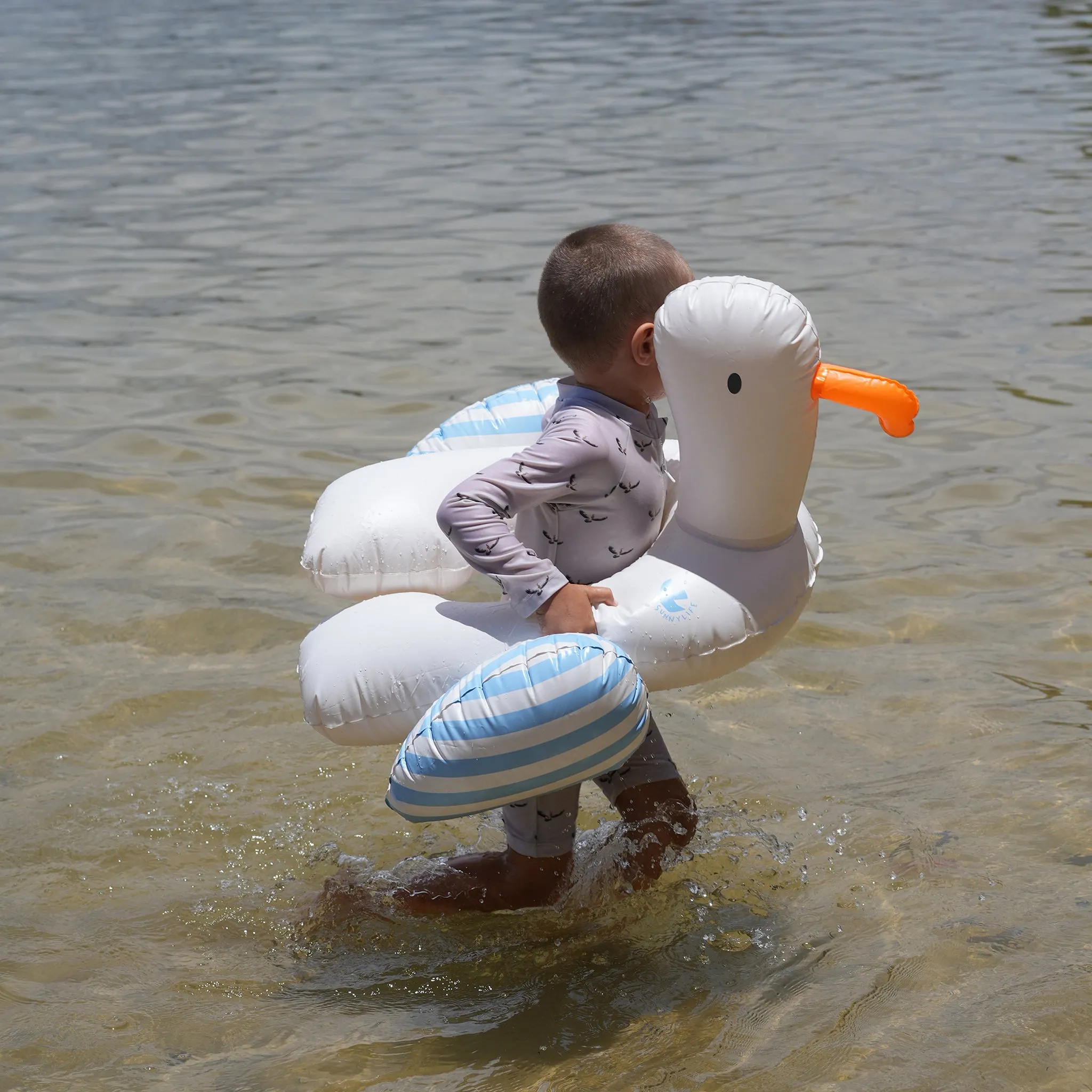Kiddy Float | Sammy the Seagull Blue Stripe Sunnylife
