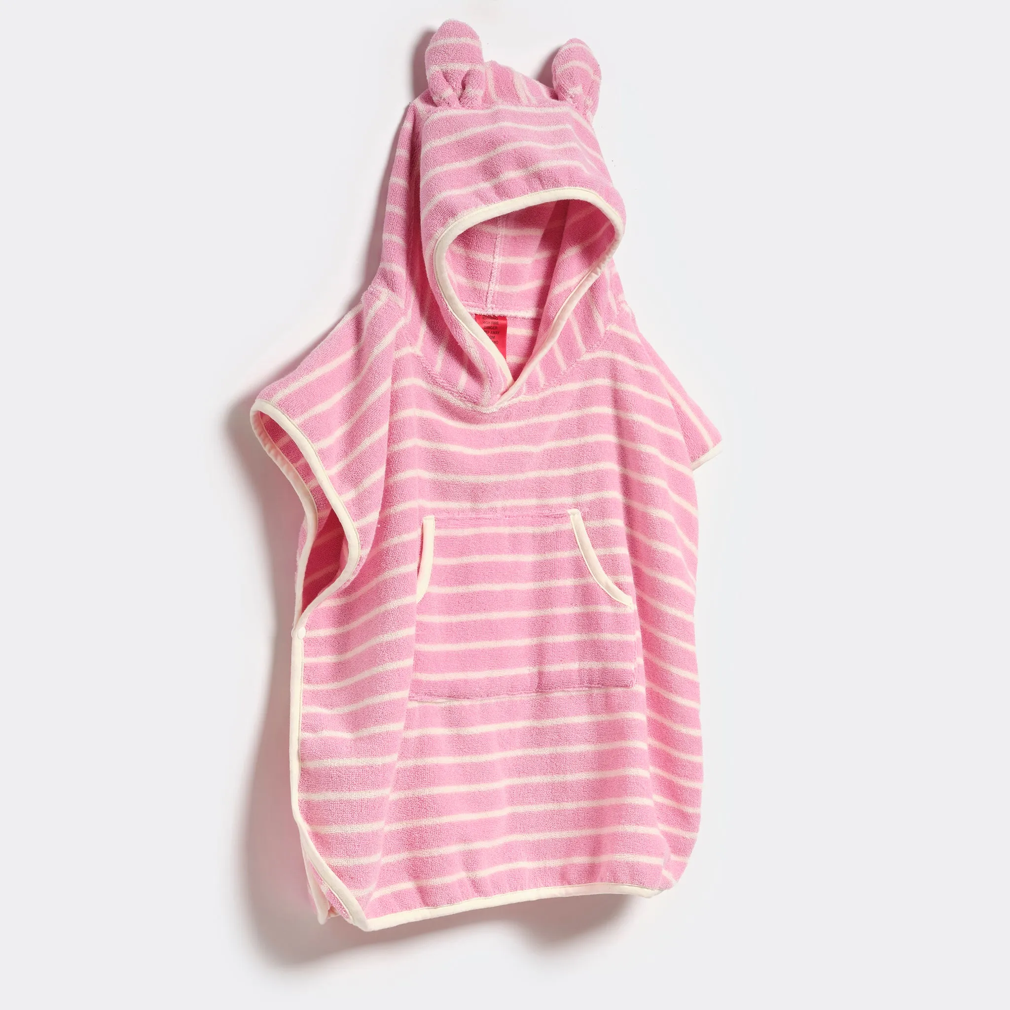 Kids Character Hooded Towel | Cotton Candy Pink Stripe Sunnylife