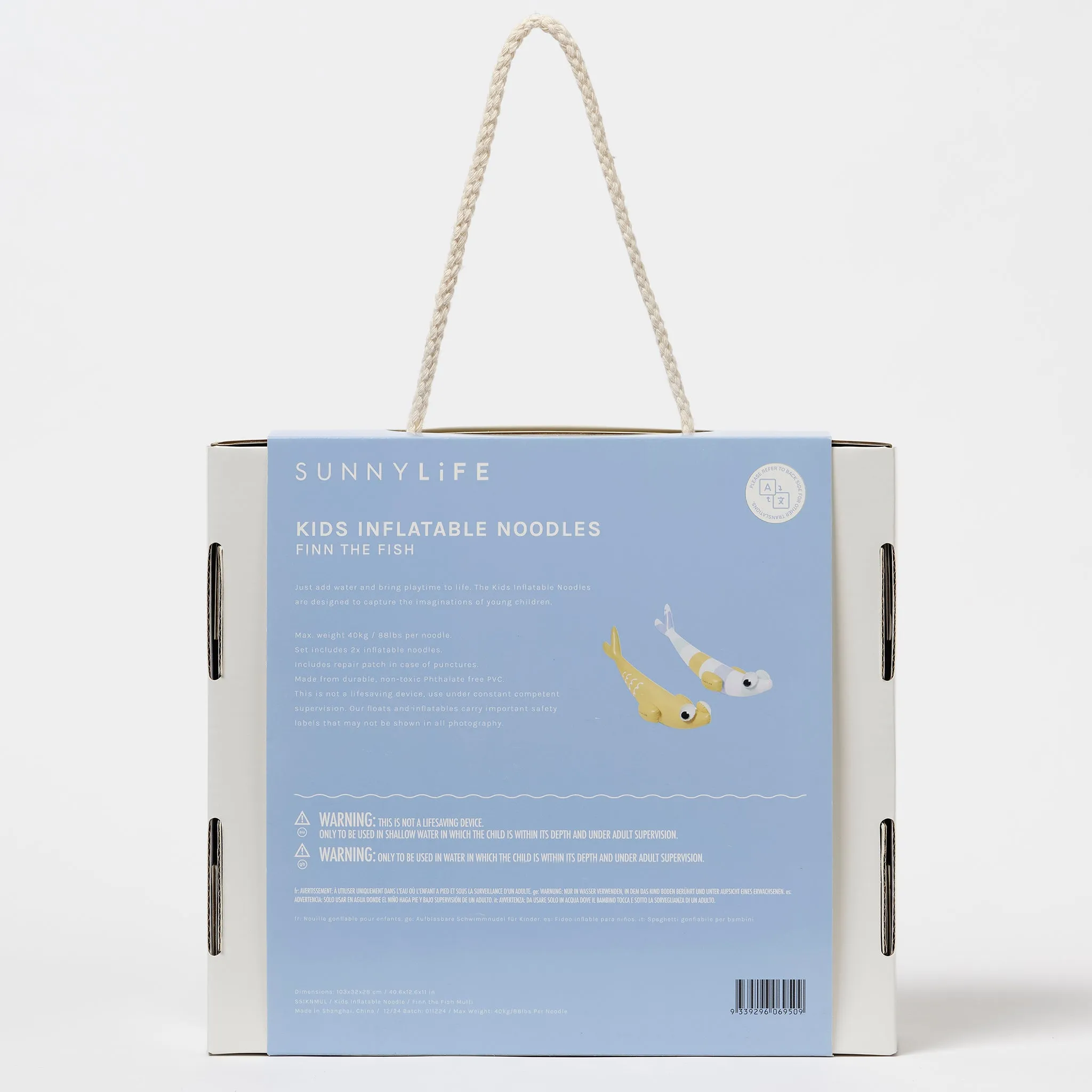 Kids Inflatable Noodle | Finn the Fish Multi Sunnylife