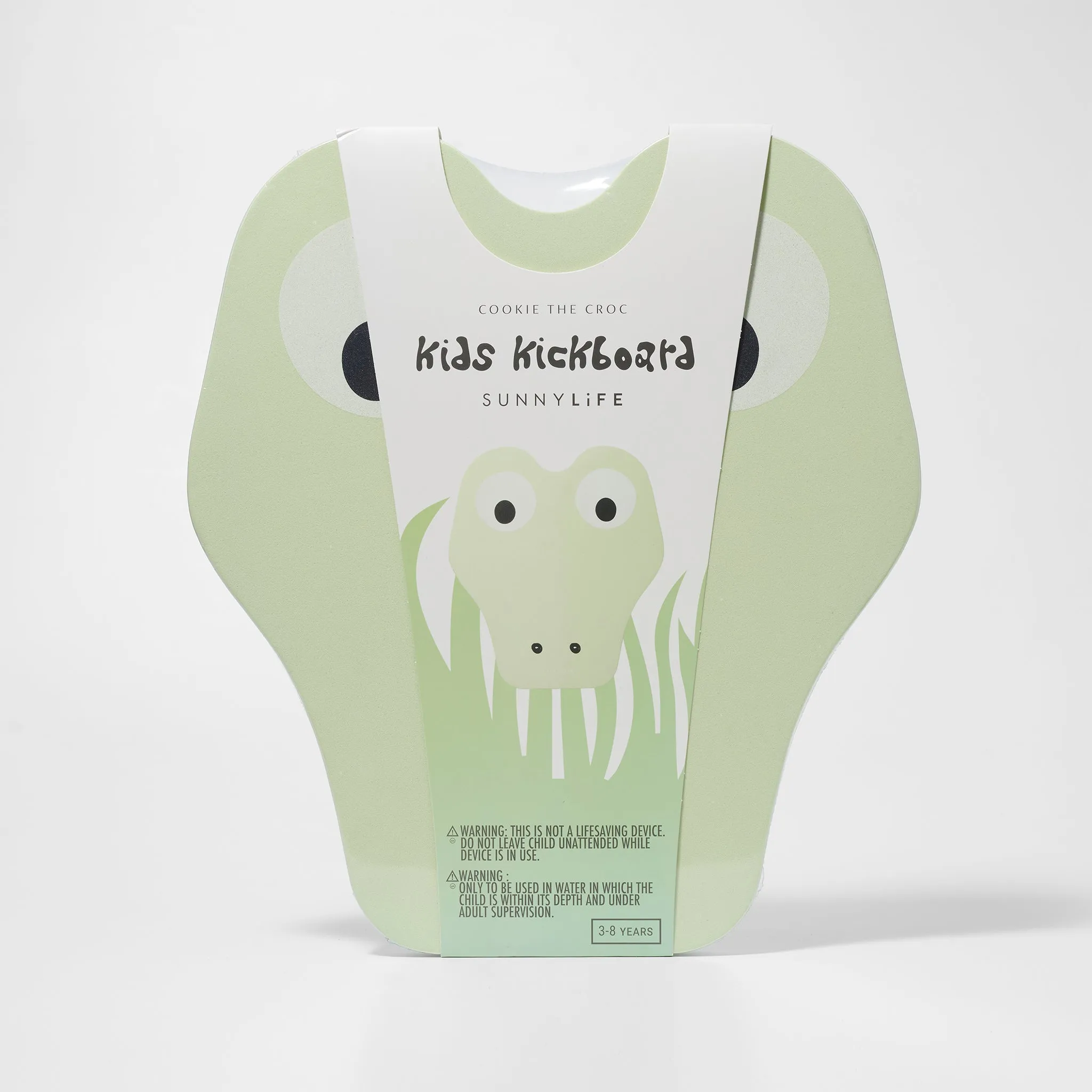 Kids Kickboard | Cookie the Croc Light Khaki Sunnylife