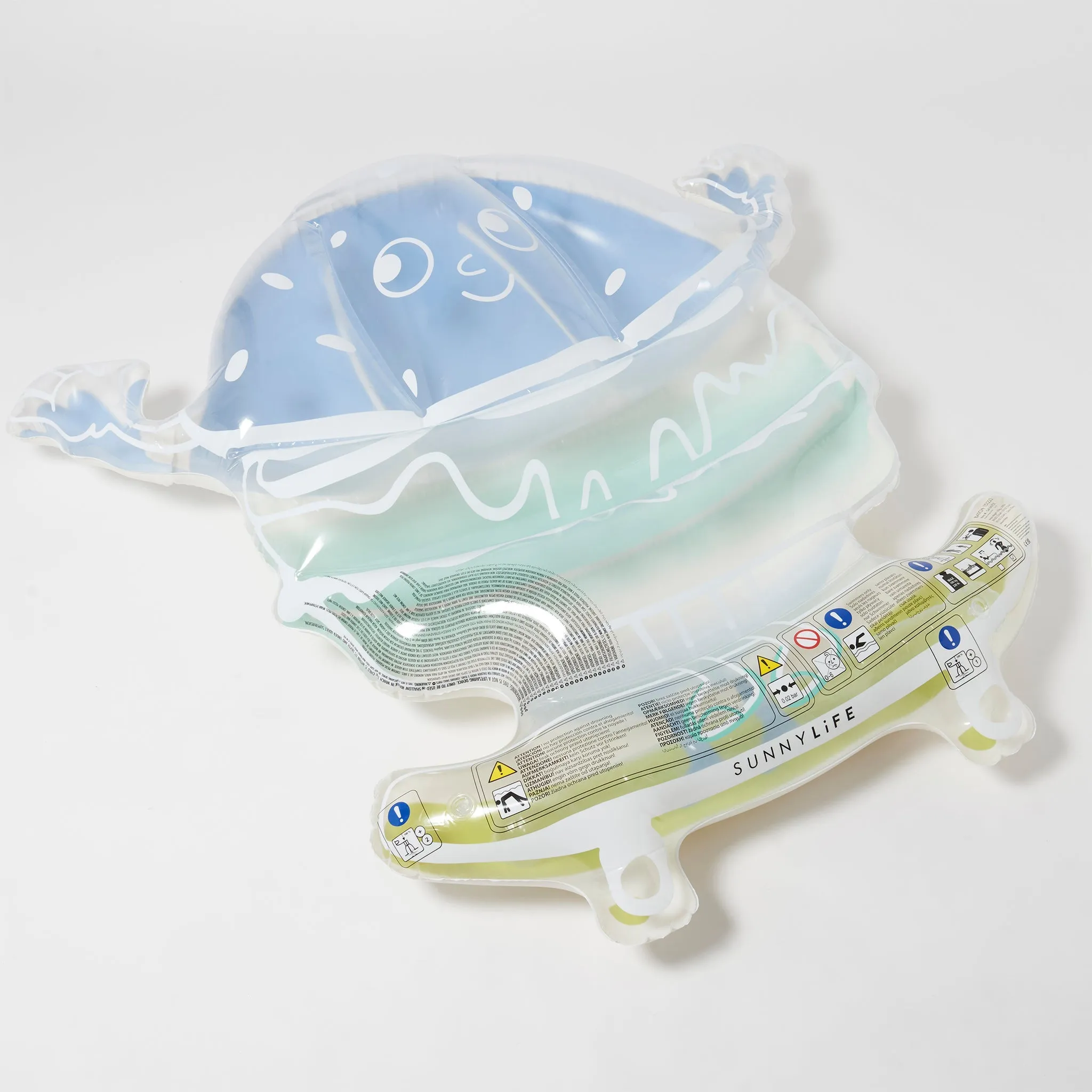 Kids Lie-On Float Burger Boy | The Sea Kids Blue-Lime Sunnylife