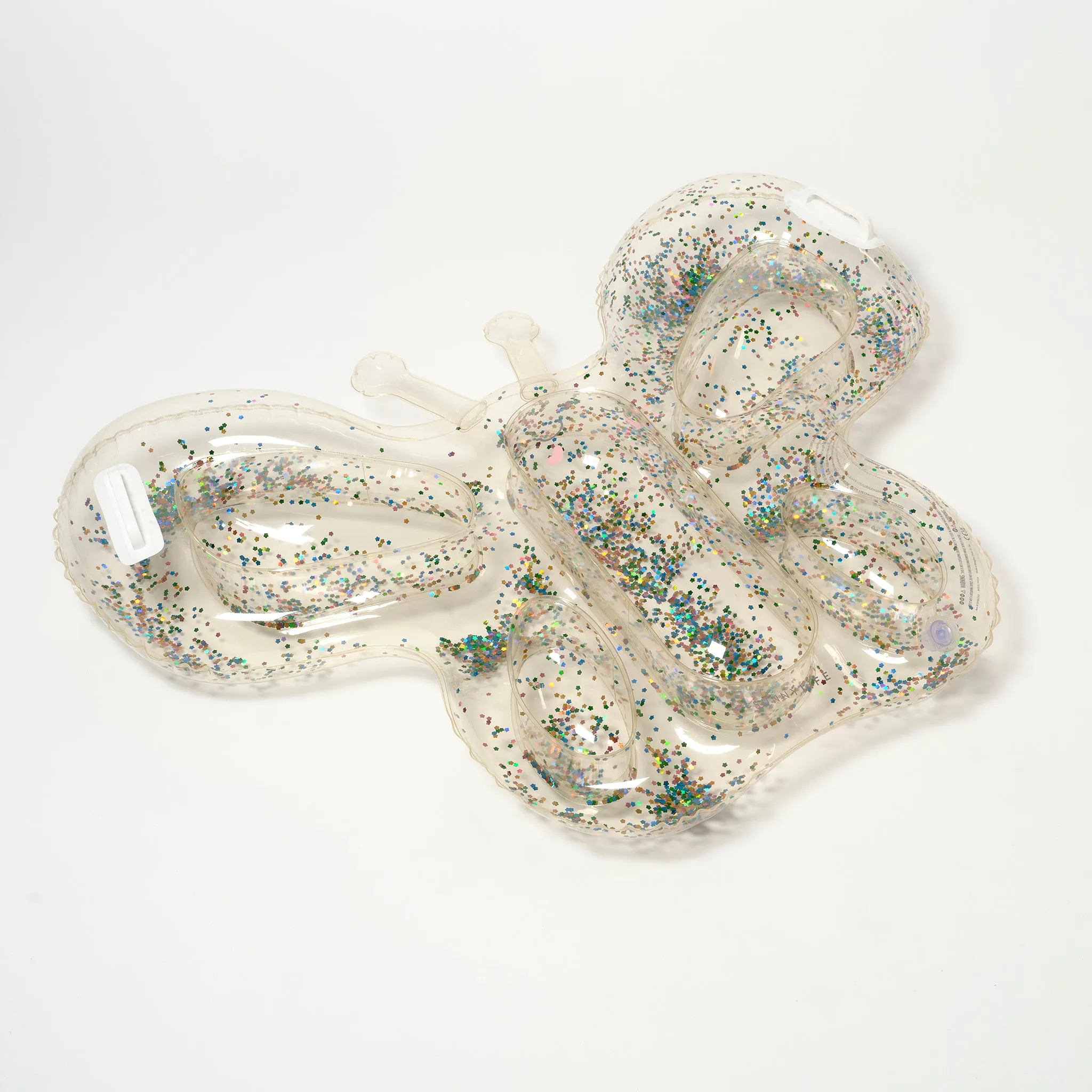Kids Lie-On Float | Butterfly Cotton Candy Glitter Sunnylife