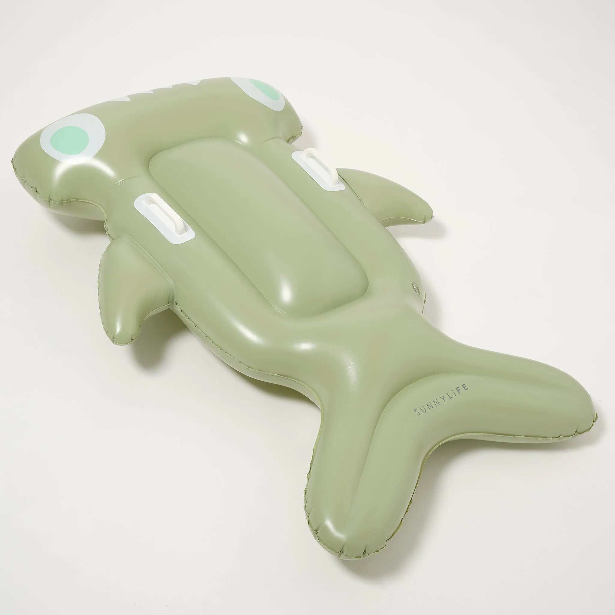 Kids Lie-On Float | Salty the Shark Khaki Sunnylife