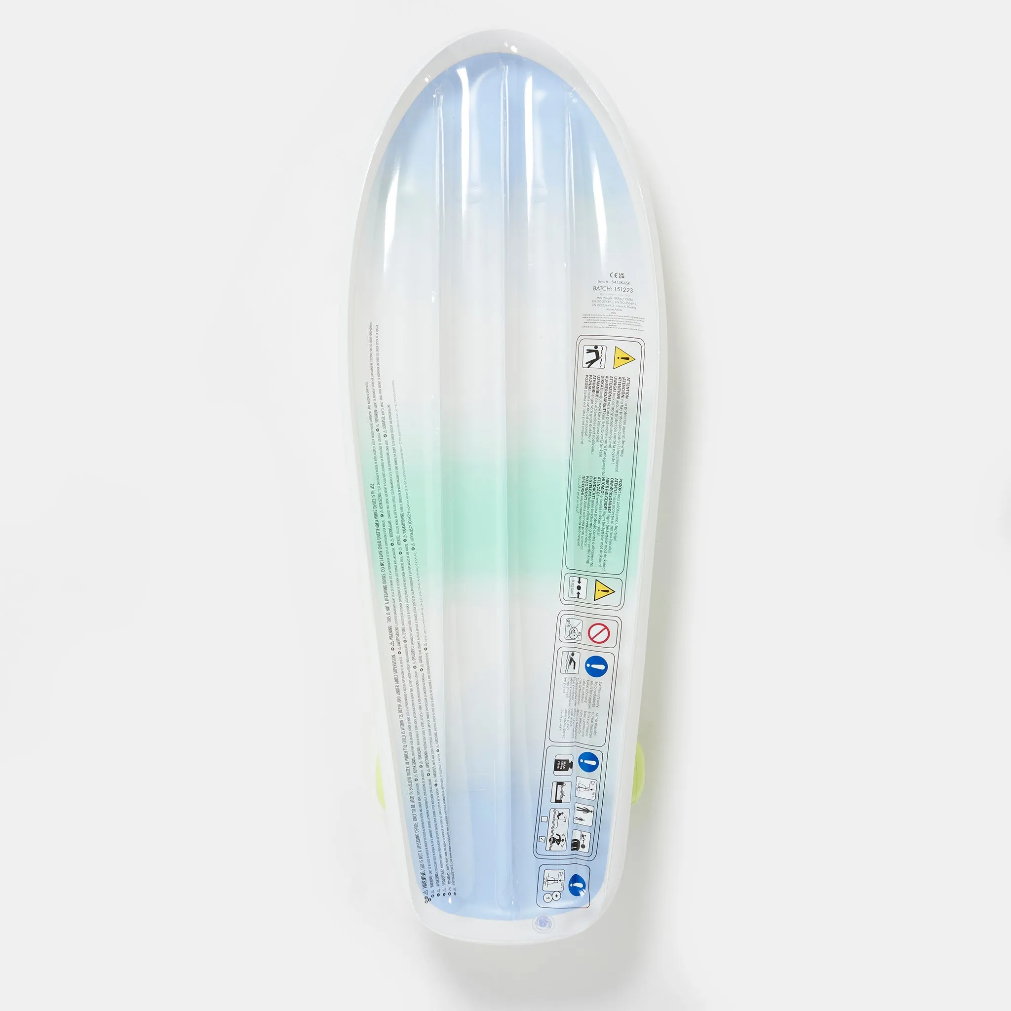 Kids Skateboard Float | The Sea Kids Blue-Lime Sunnylife