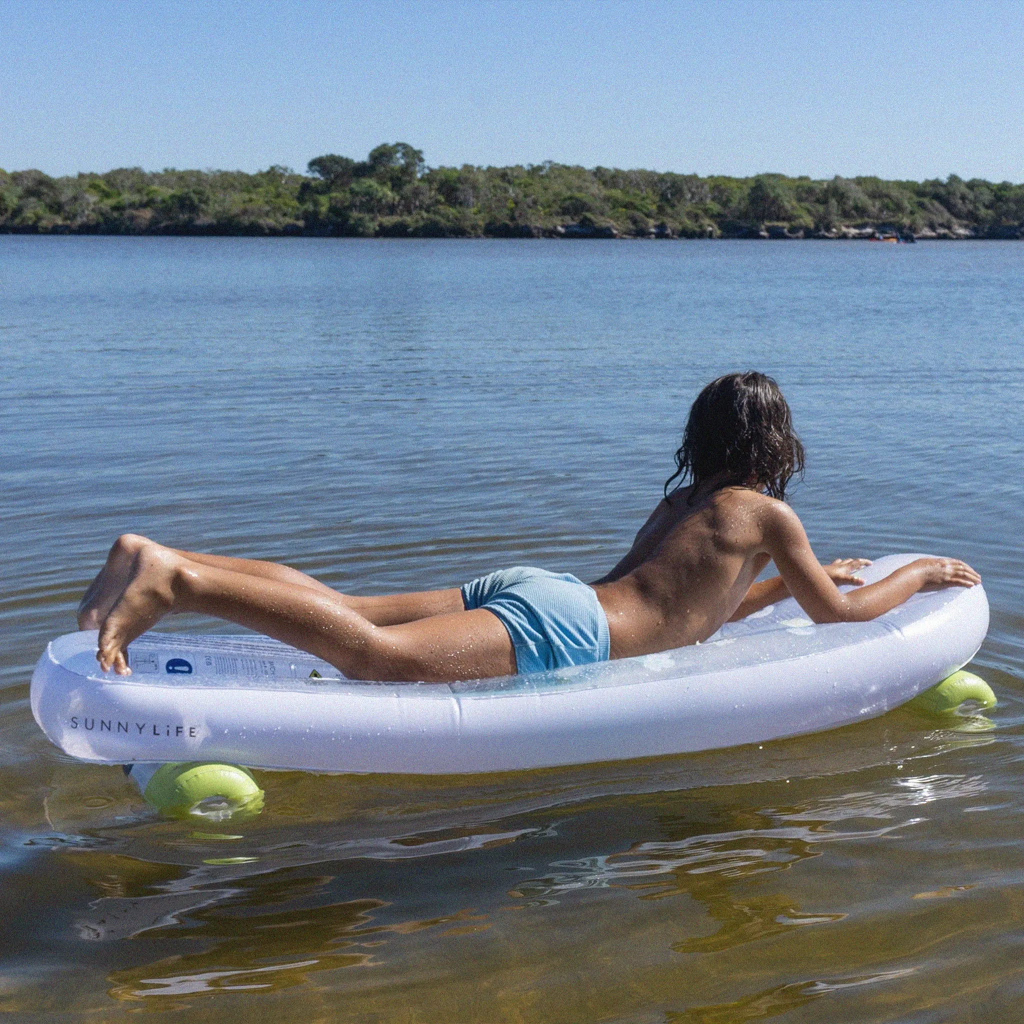 Kids Skateboard Float | The Sea Kids Blue-Lime Sunnylife