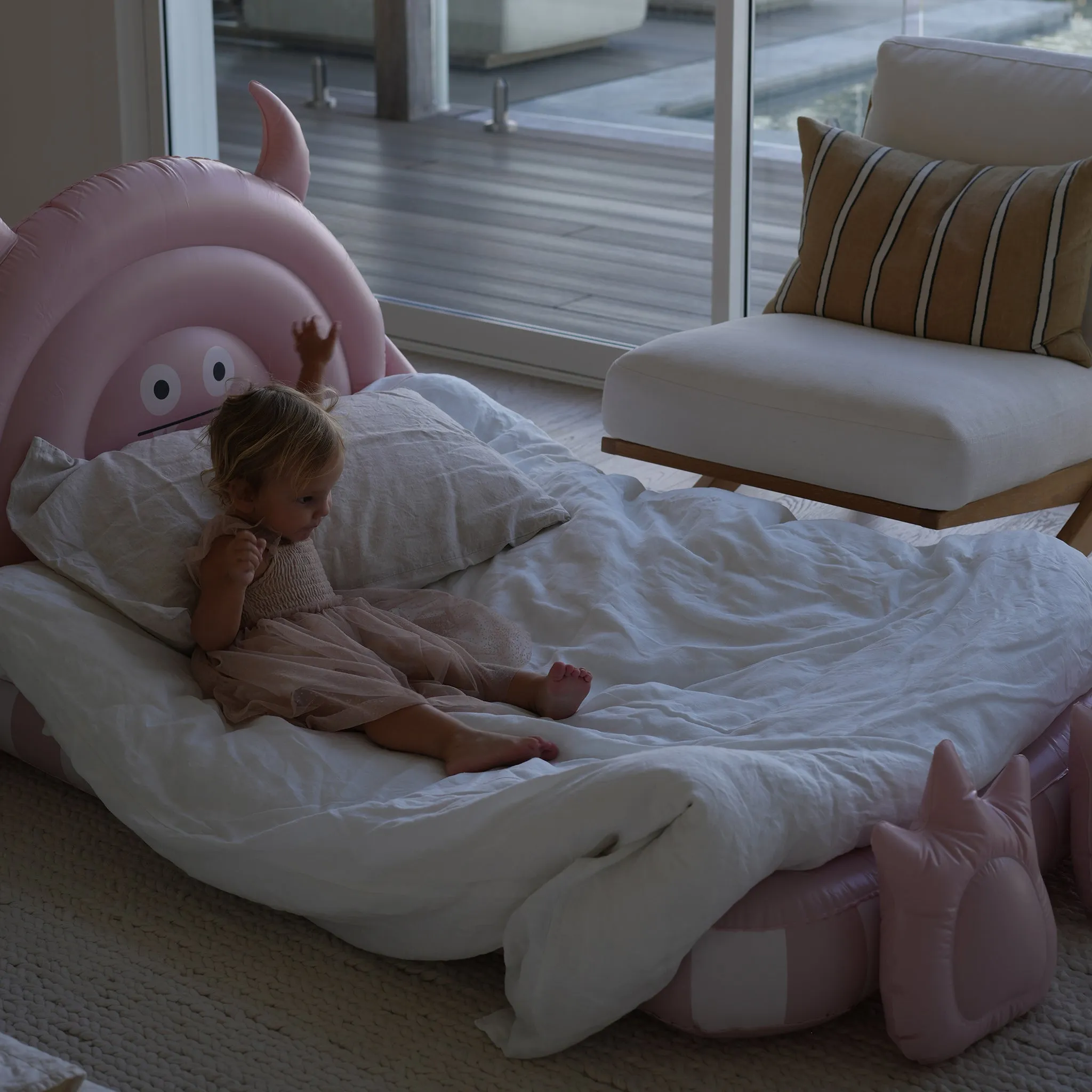 Kids Sleepover Bed | Monster Pink Sunnylife