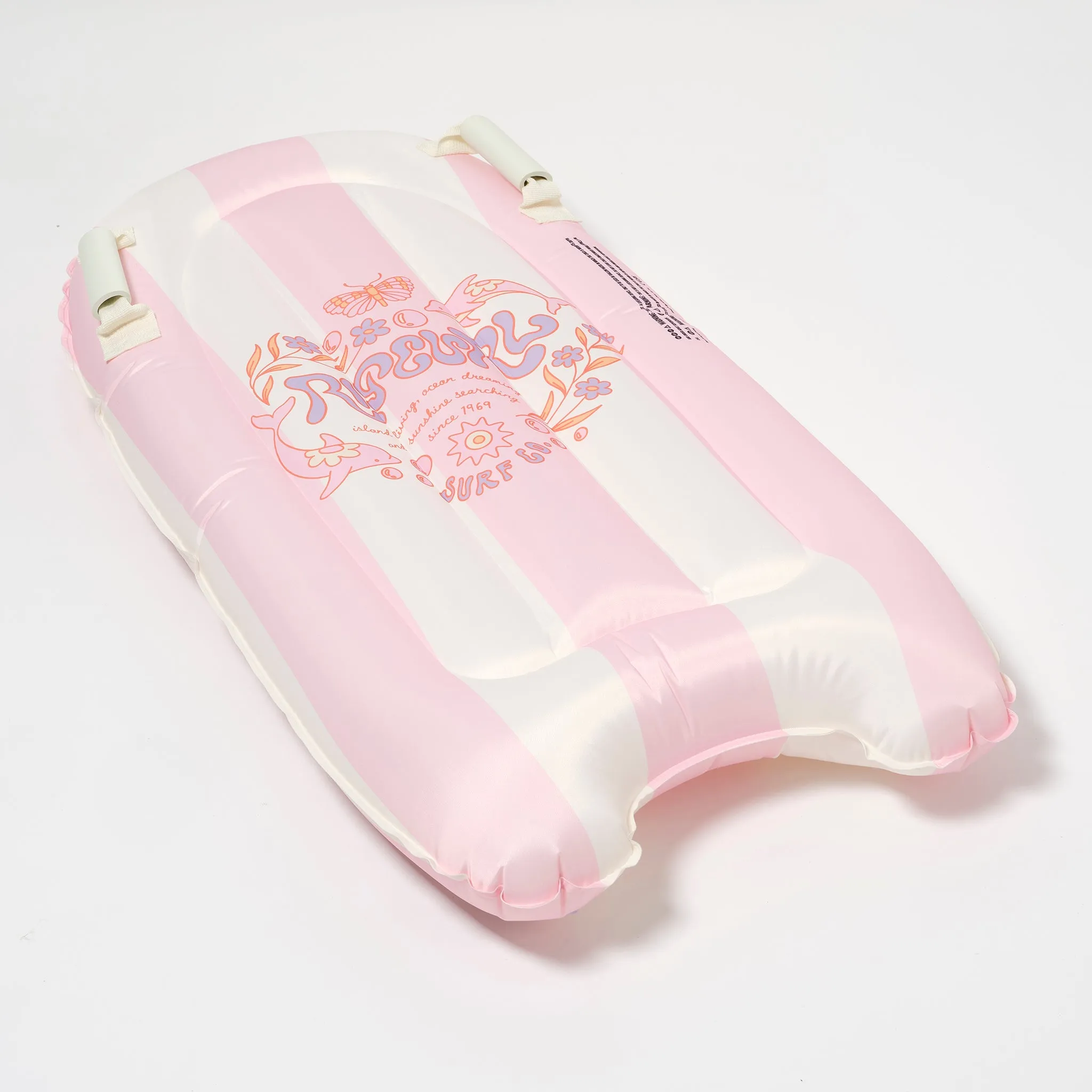 Kids Surf Mat | Dolphin Surf Co Pink Stripe Sunnylife