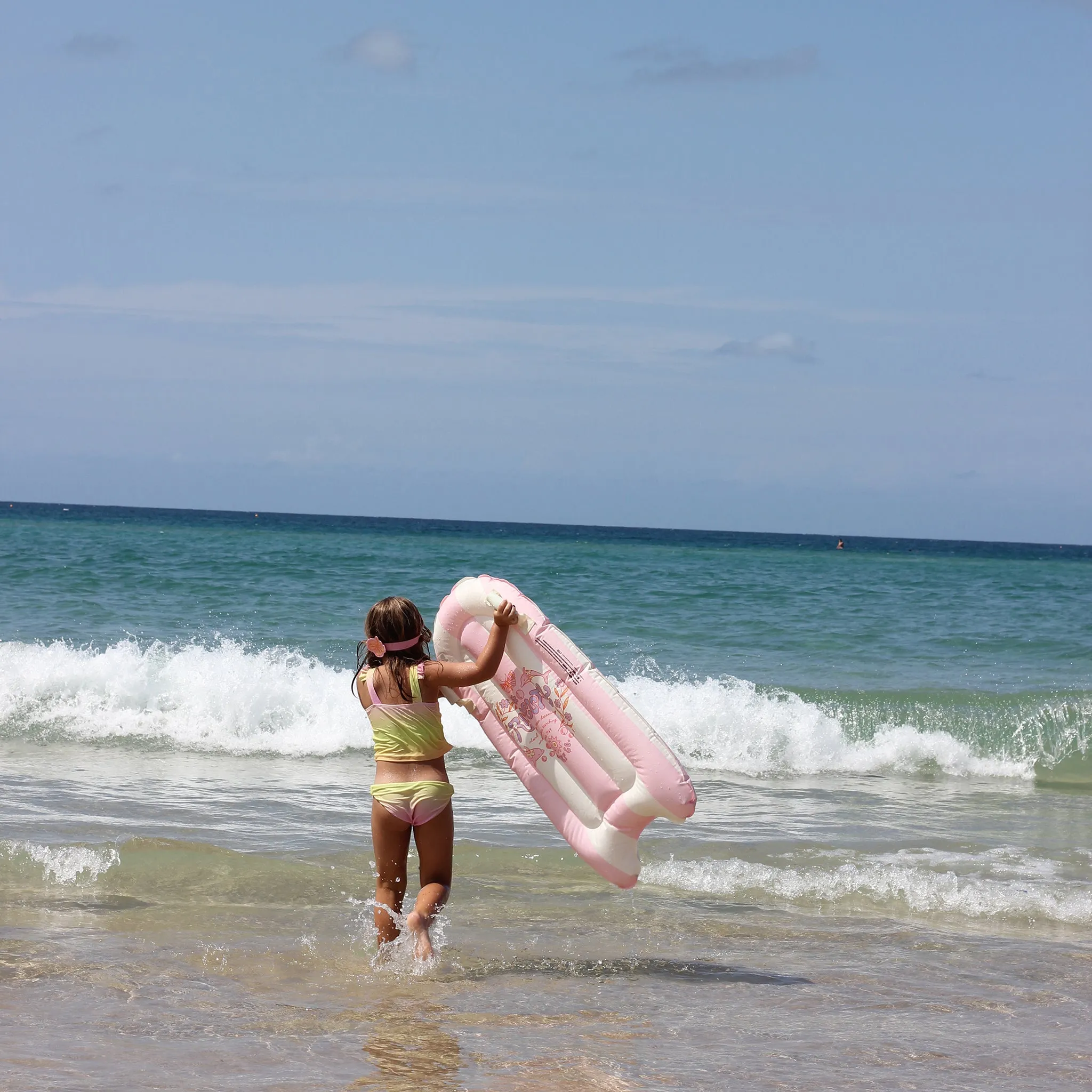 Kids Surf Mat | Dolphin Surf Co Pink Stripe Sunnylife